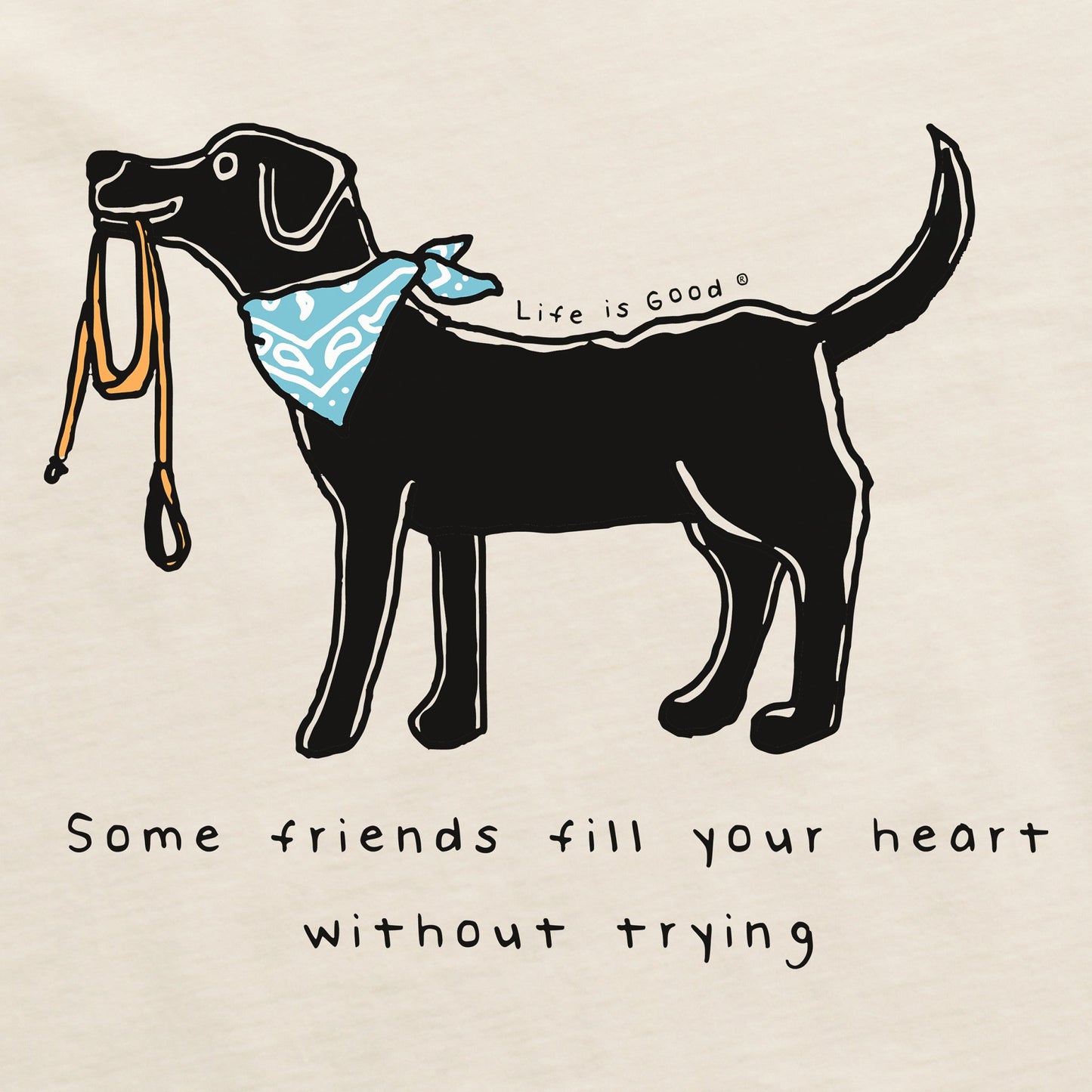 Women's Black Lab Fill Your Heart Short Sleeve Crusher Tee