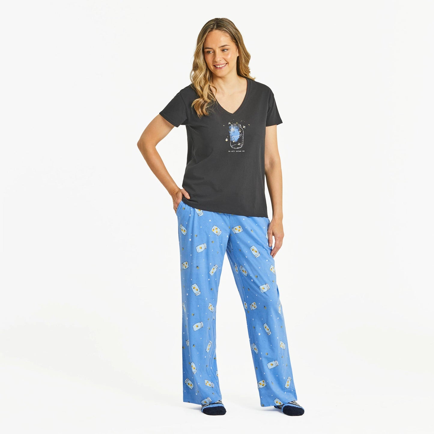 Women's Firefly Jar Pattern Snuggle Up Sleep Pant