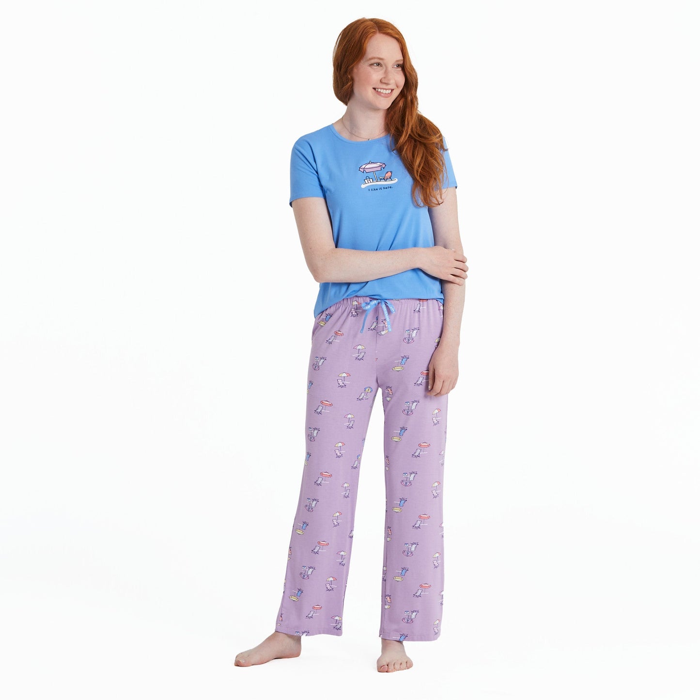 Women's Beach Life Pattern Lightweight Sleep Pant