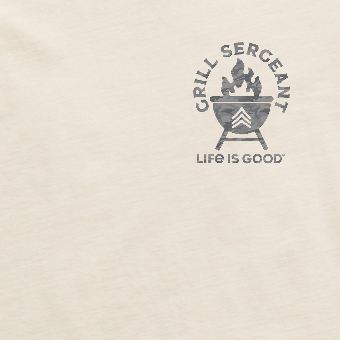 Men's Grill Sergeant Camo Short Sleeve Crusher Tee