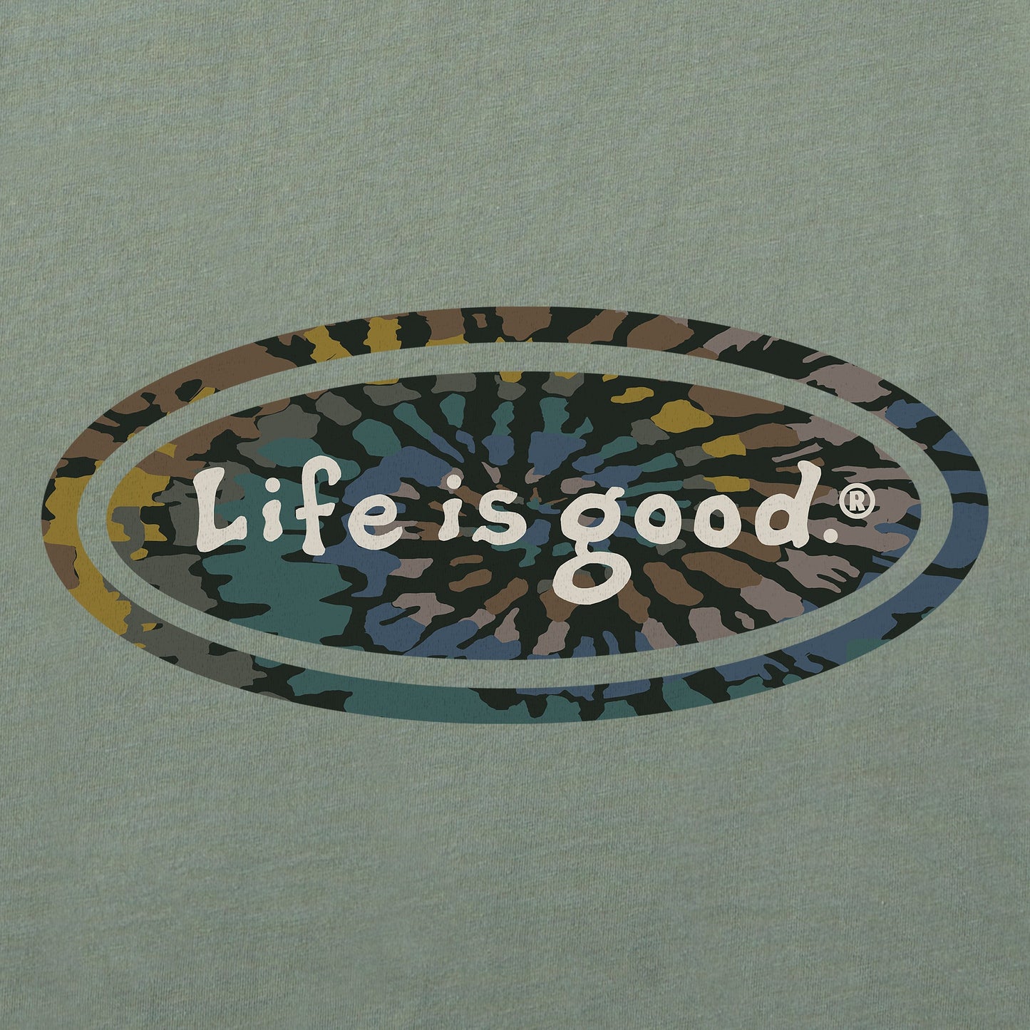 Men's Tie Dye Oval Short Sleeve Tee