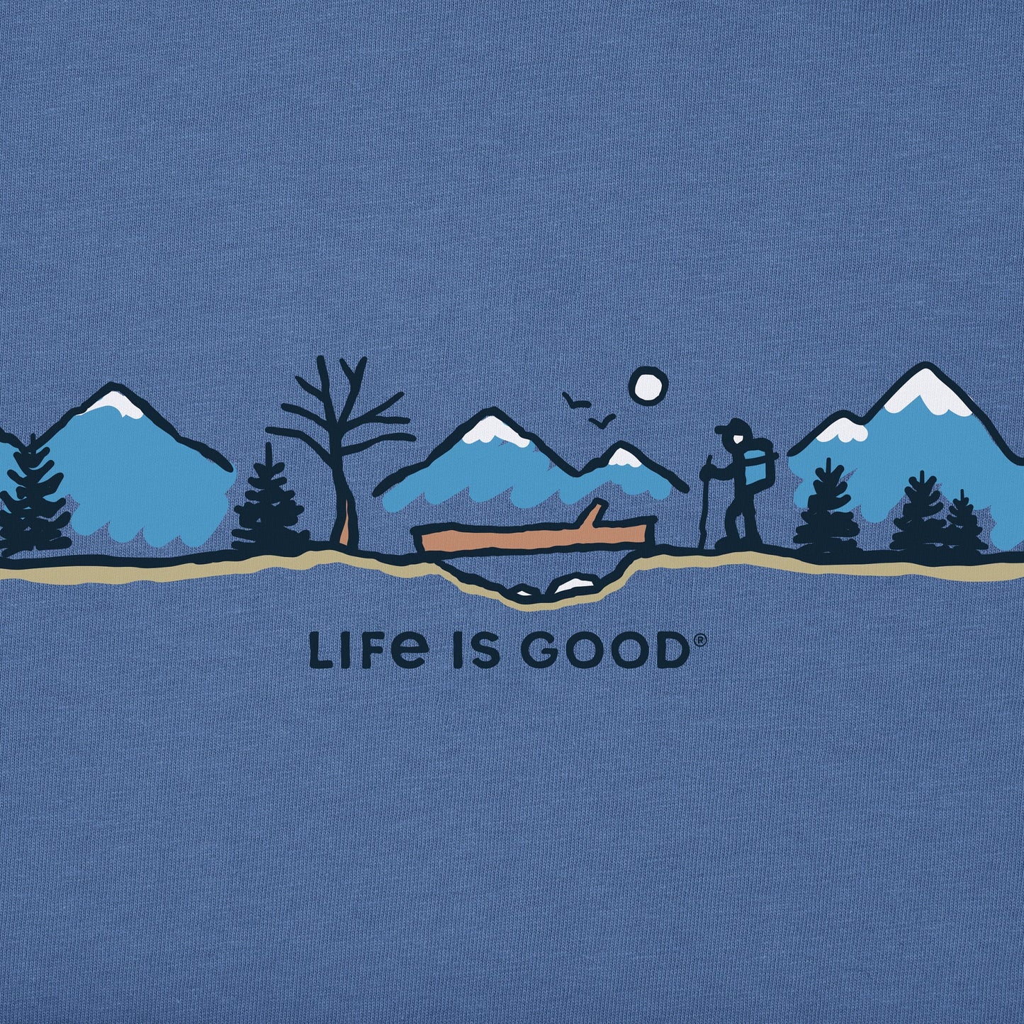 Men's Log Bridge Hike Vista Long Sleeve Crusher Tee