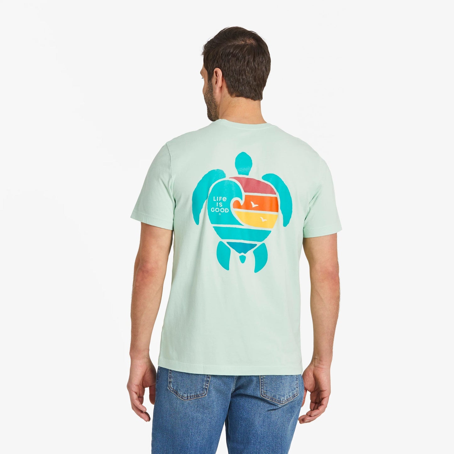 Men's Wavy Turtle Short Sleeve Crusher-LITE Tee