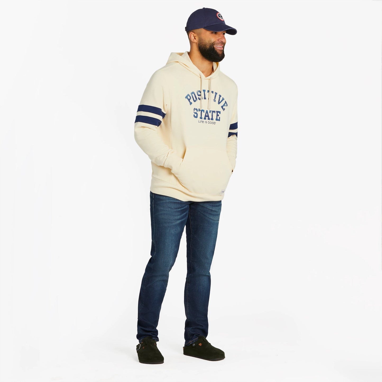 Men's Positive State Retro Simply True Fleece Hoodie