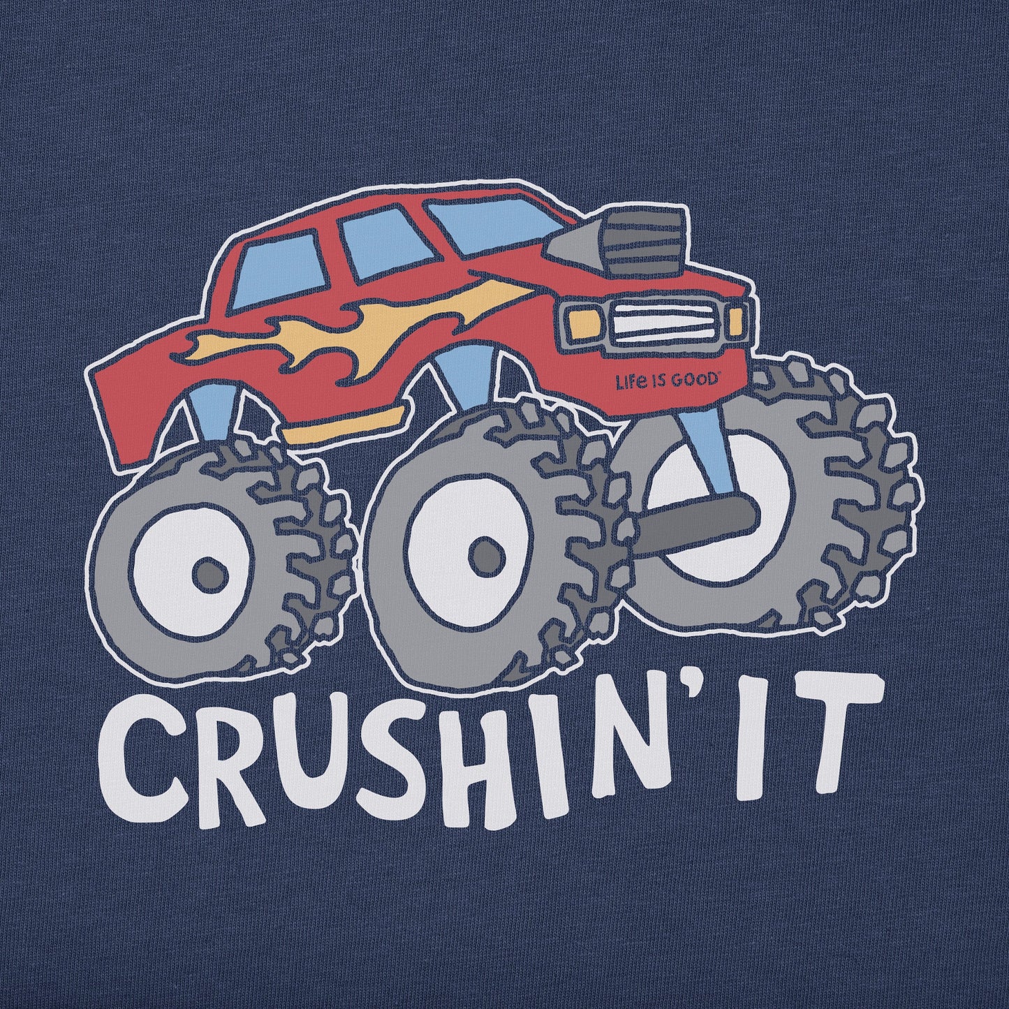 Toddler Crushin It Truck Long Sleeve Crusher Tee