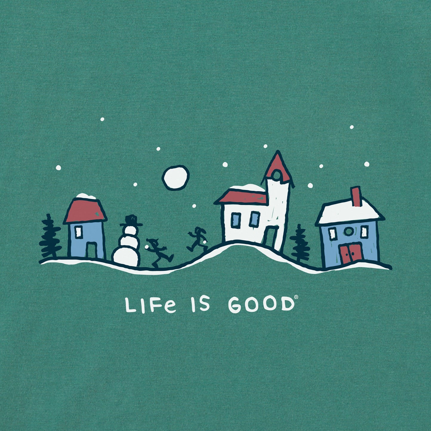 Baby Snowman Village Vista Long Sleeve Crusher Bodysuit