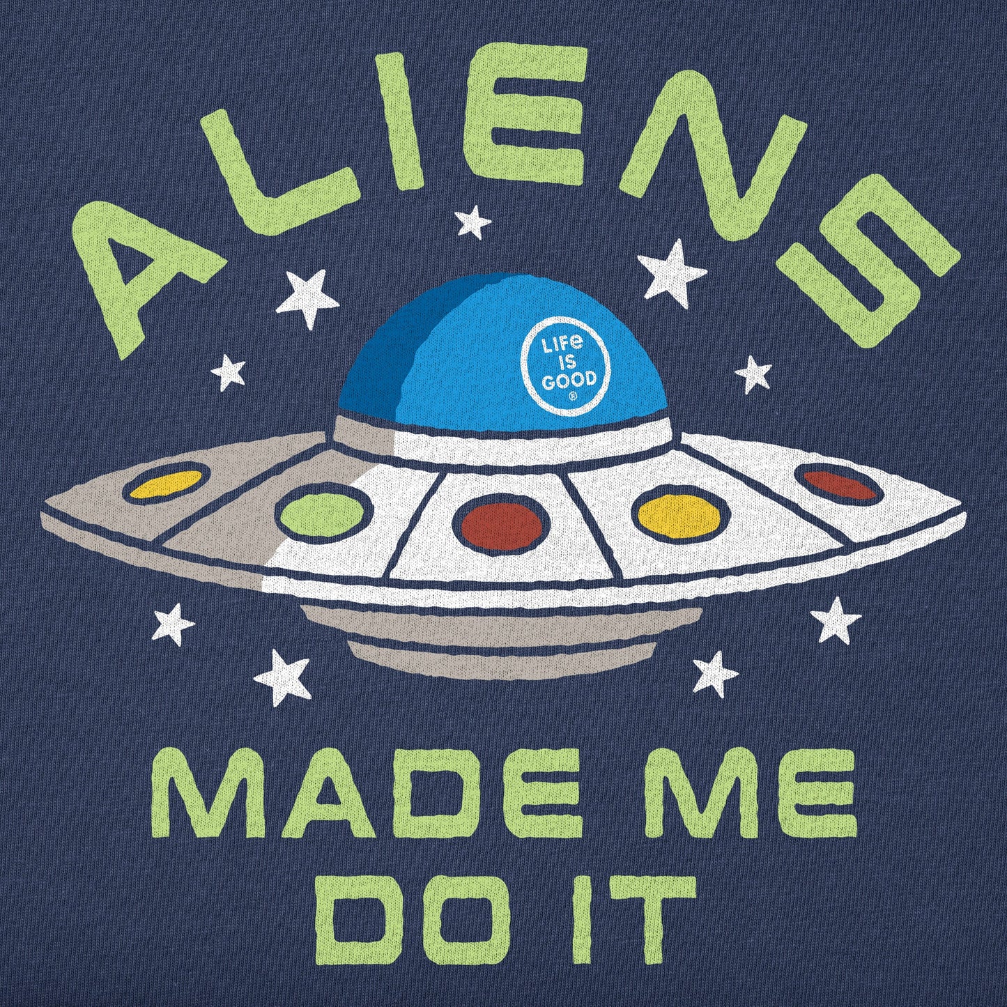 Kids Aliens Made Me Do It Long Sleeve Crusher Tee