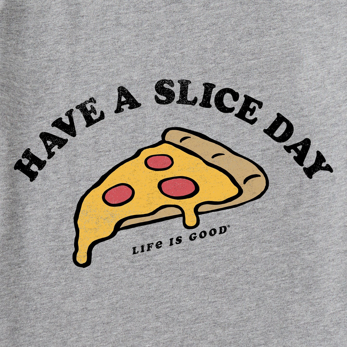 Kids Have A Slice Day Long Sleeve Crusher Tee