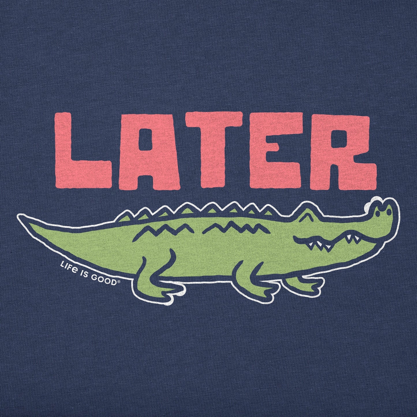Kids Later Gator Long Sleeve Crusher Tee