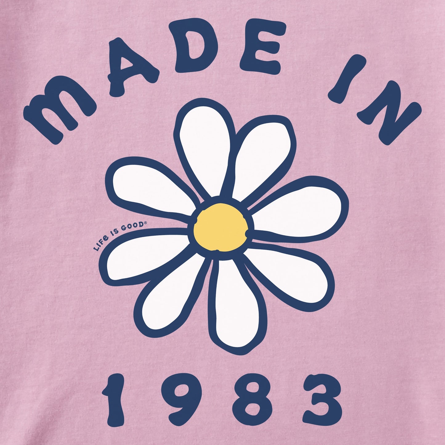 Women's Daisy Made in 1983 Short Sleeve Crusher Vee