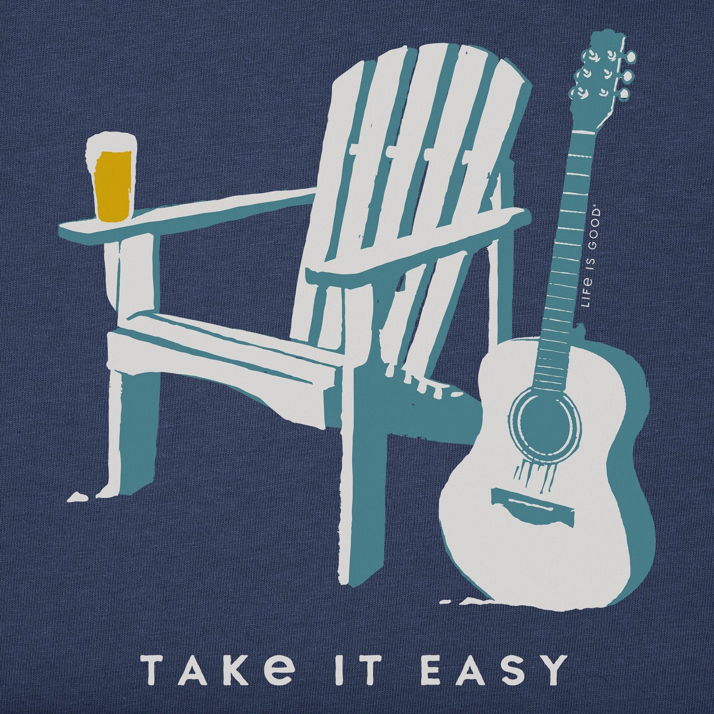 Men's Adirondack Guitar Beer Short Sleeve Tee