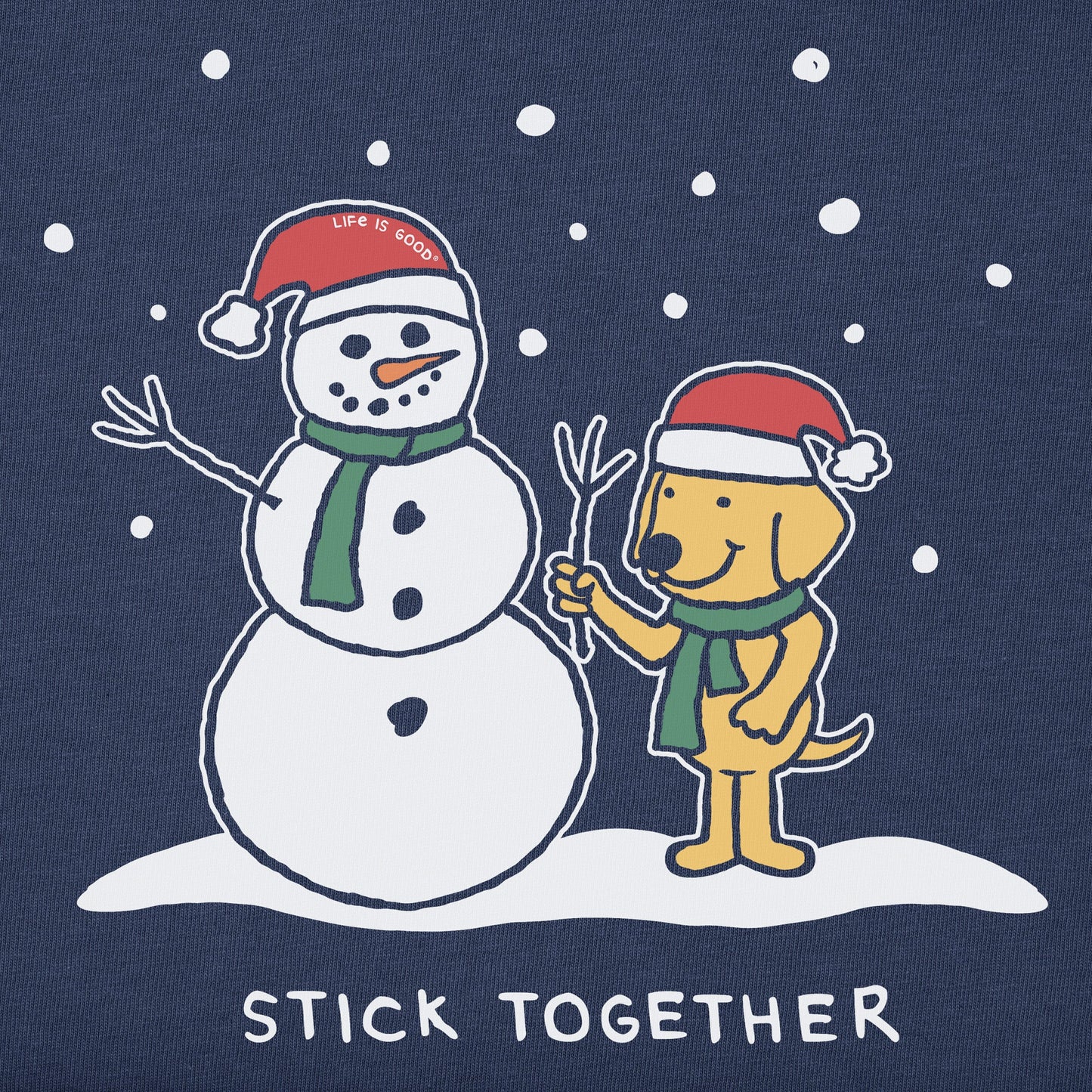 Women's Stick Together Snowman Long Sleeve Crusher Tee