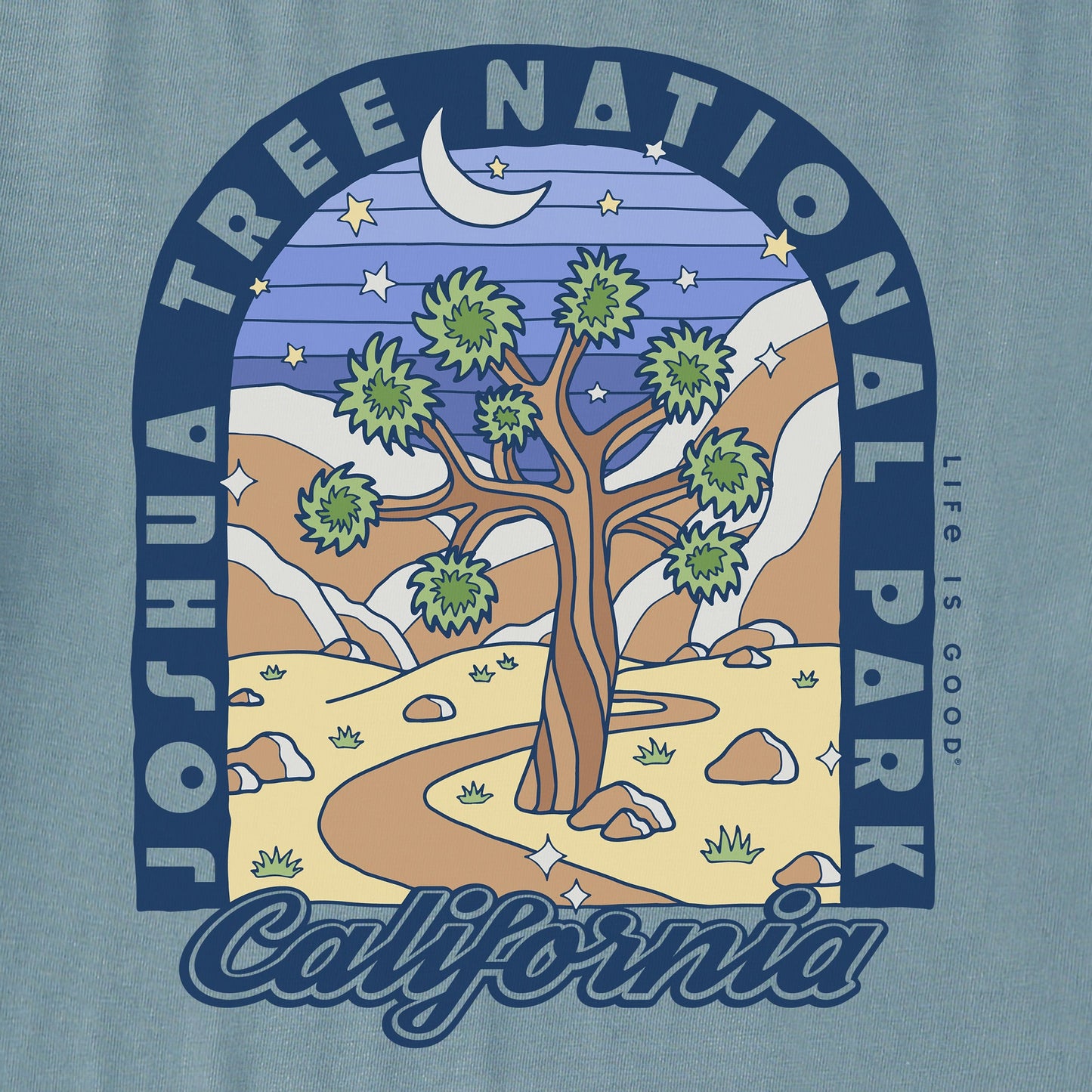 Men's Joshua Tree Poster Simply True Fleece Crew