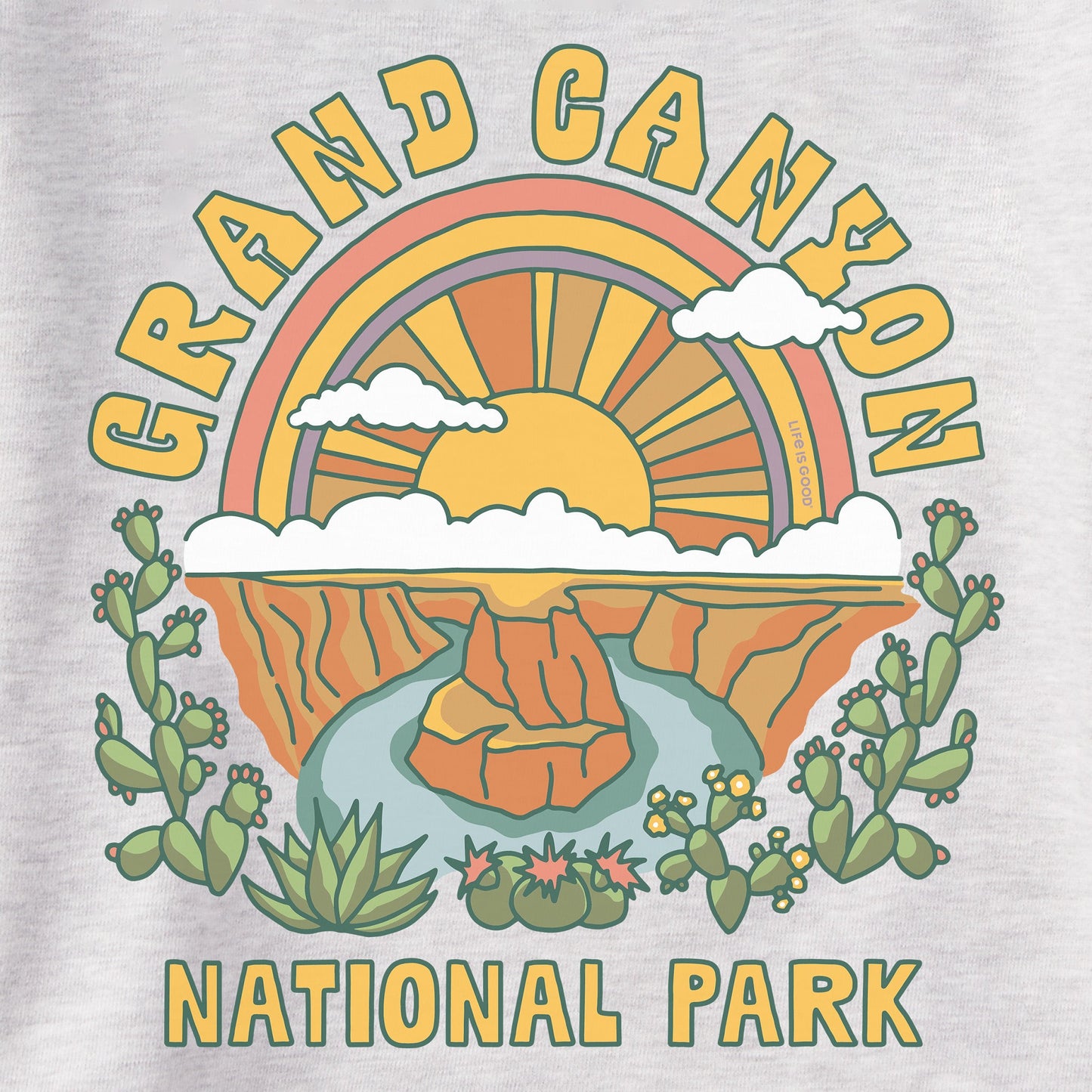 Men's Grand Canyon Poster Simply True Fleece Crew