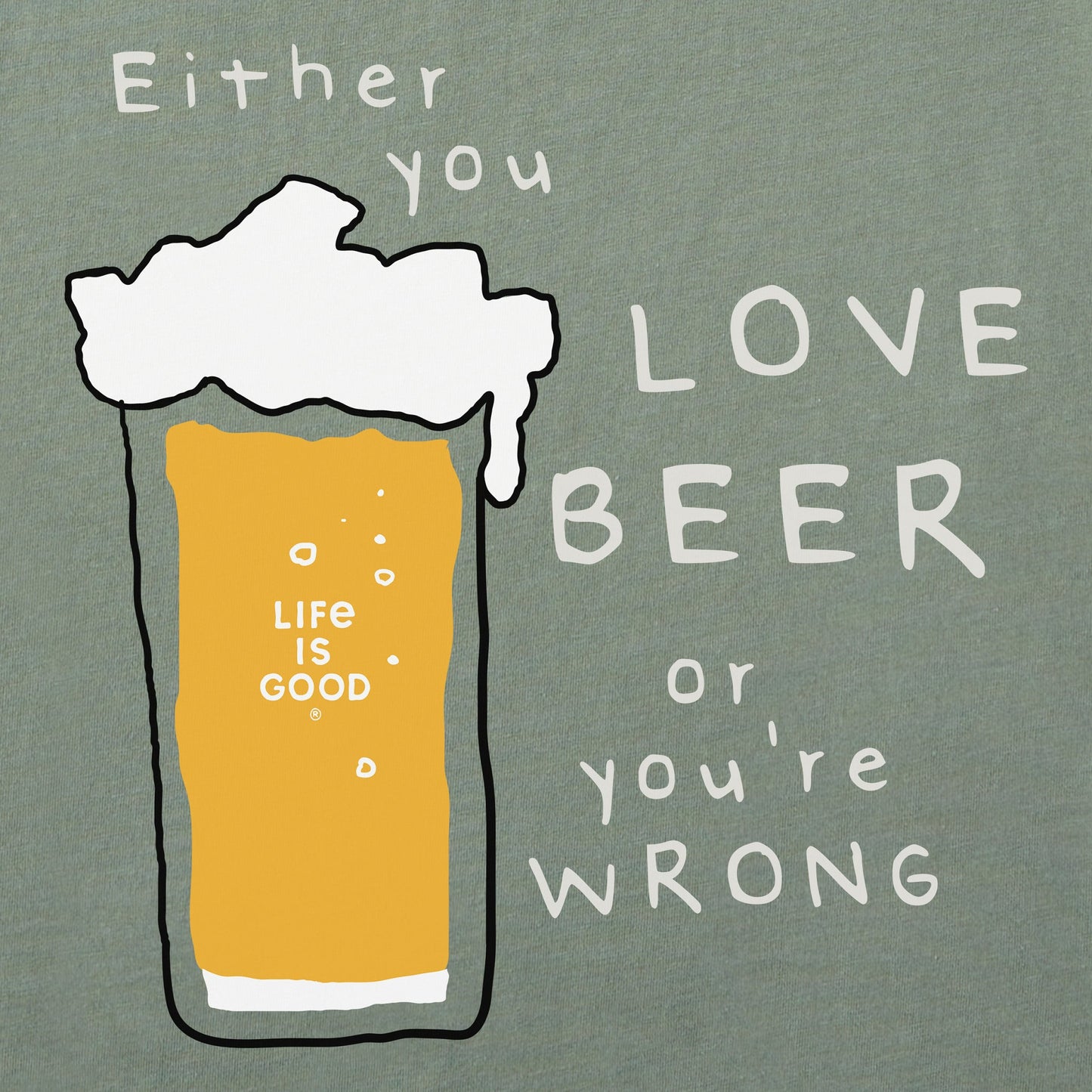 Men's Love Beer Short Sleeve Tee