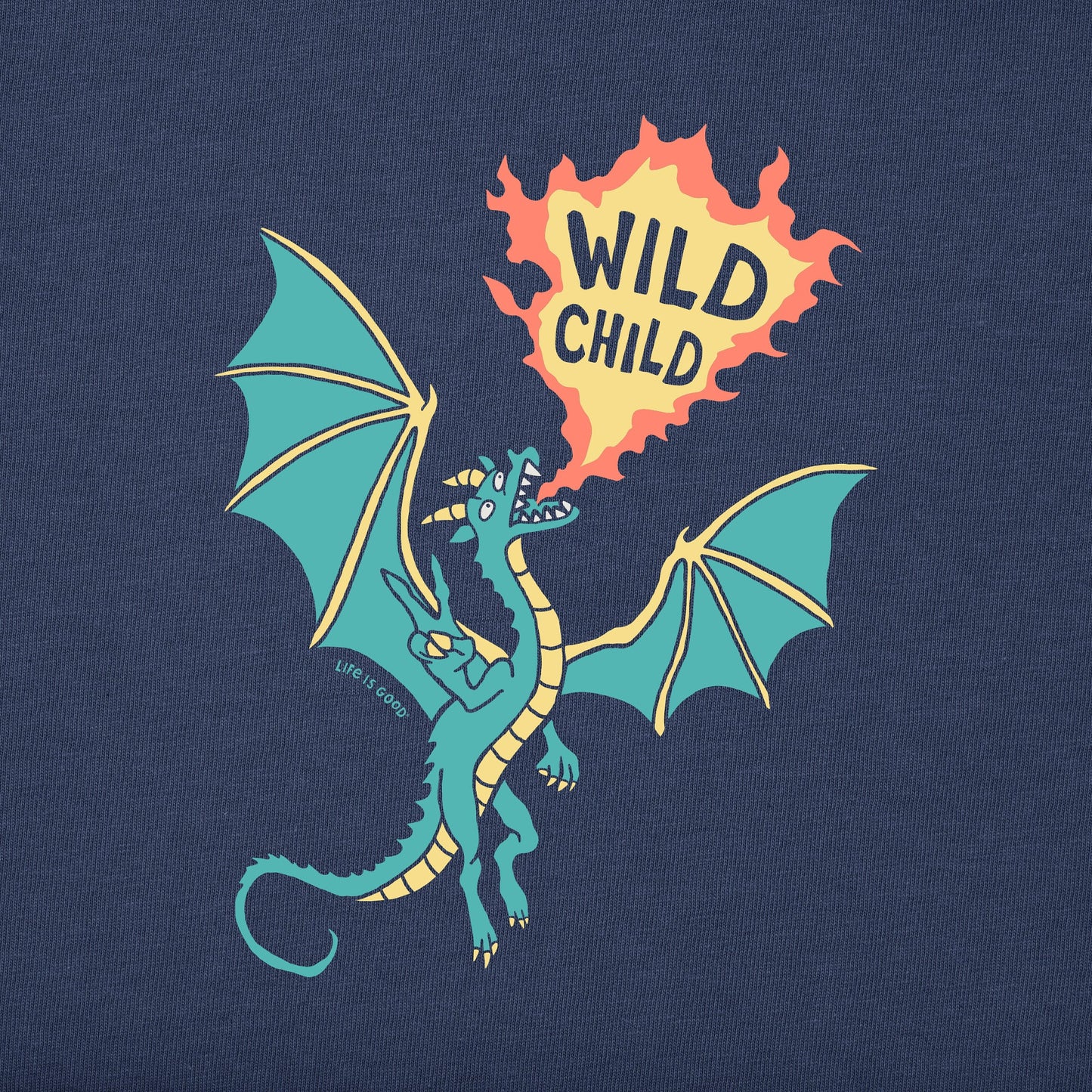 Kids Wild Child Dragon Short Sleeve Crusher Tee