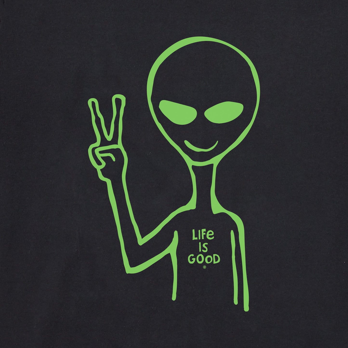 Men's We Come in Peace Short Sleeve Crusher Tee