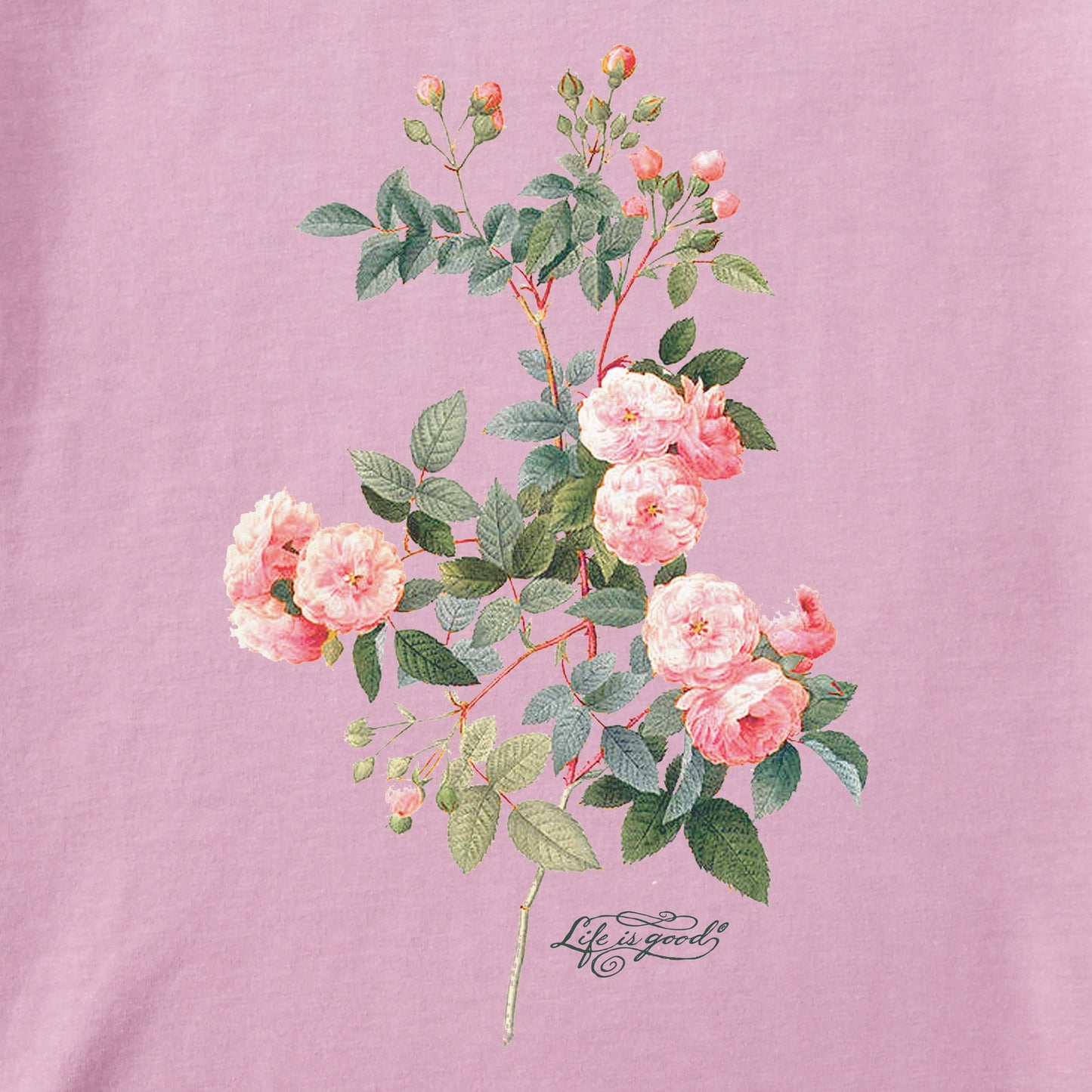 Women's Strength in Softness Antique Flowers Short Sleeve Tee