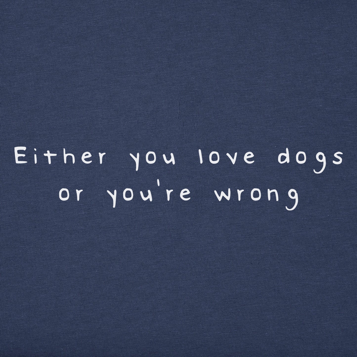 Women's Wordsmith Love Dogs Short Sleeve Crusher Vee