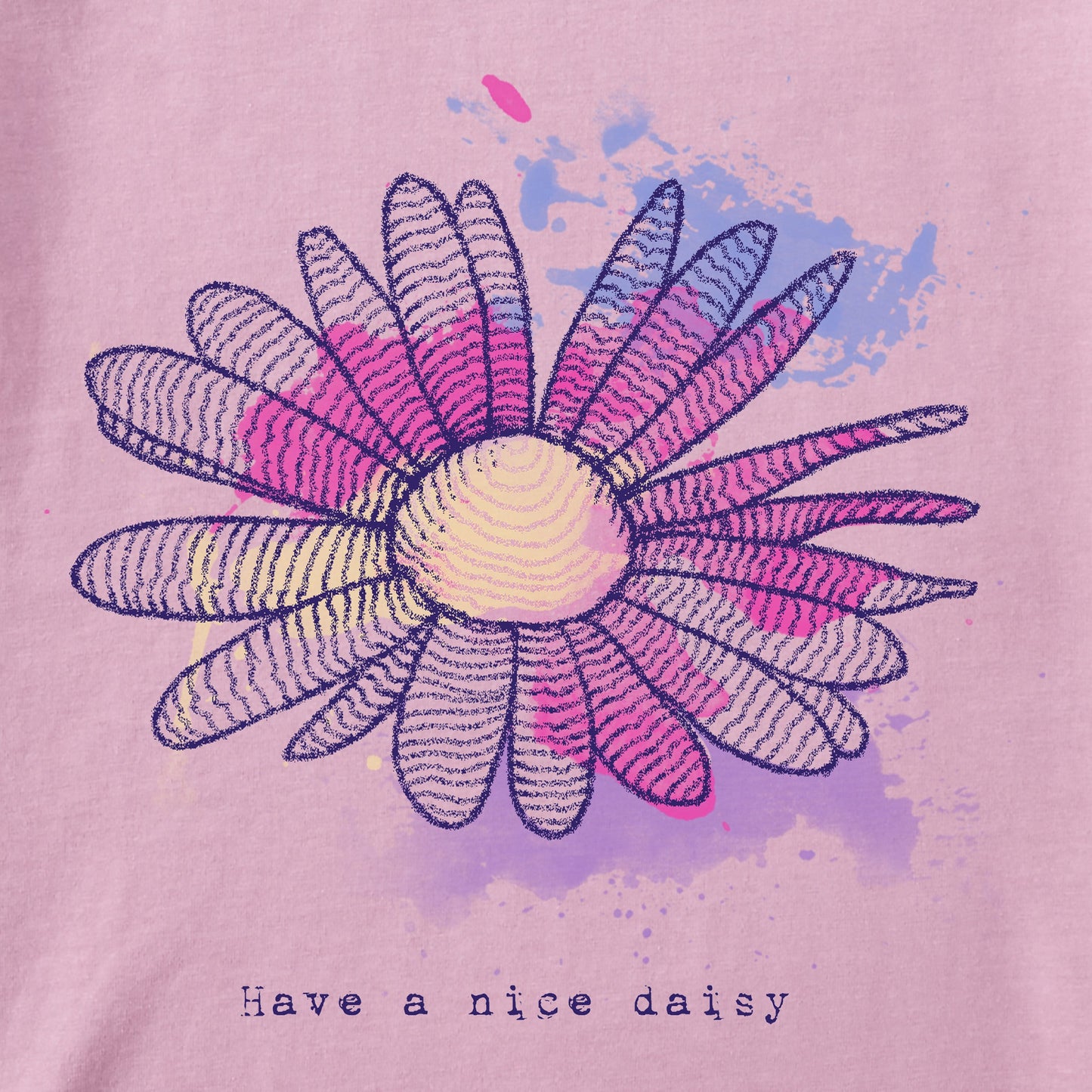 Kids Fineline Have a Nice Daisy Short Sleeve Crusher Tee