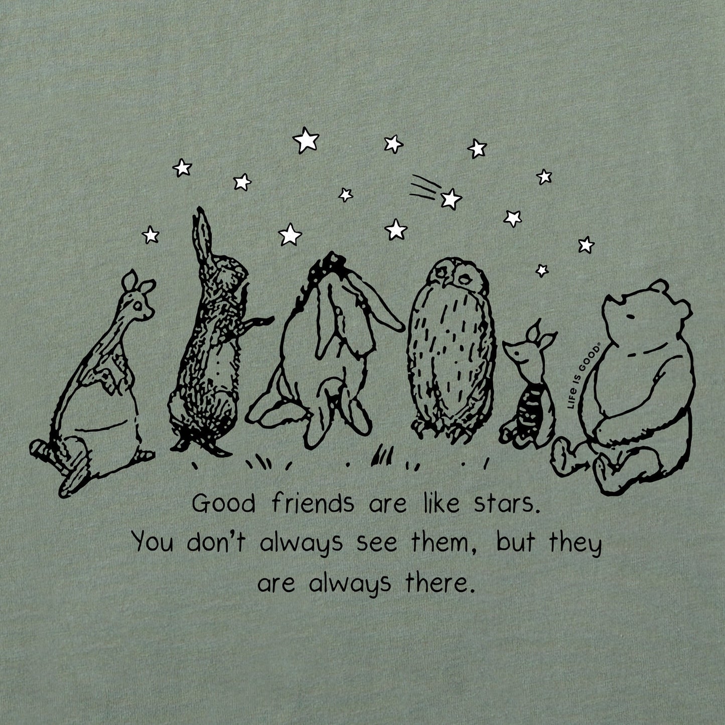 Women's Friends are Like Stars Winnie Short Sleeve Crusher Tee