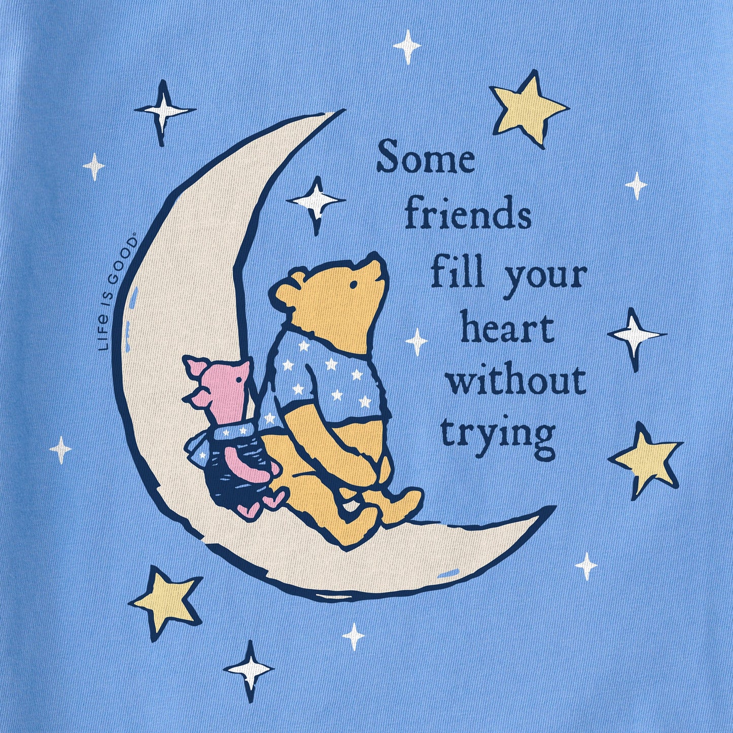 Women's Crescent Moon Winnie and P Short Sleeve Tee