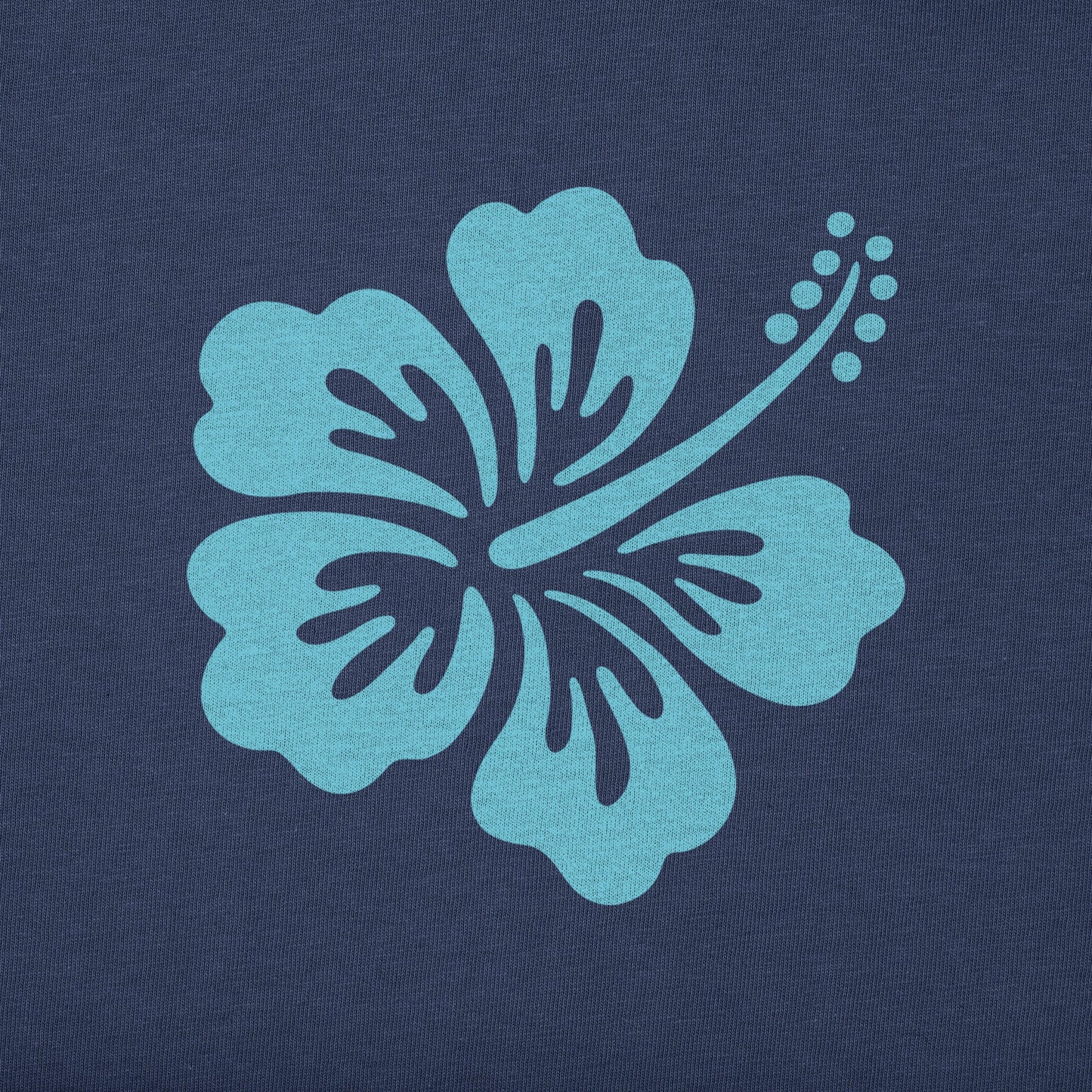 Women's Clean Hibiscus Short Sleeve Crusher Vee