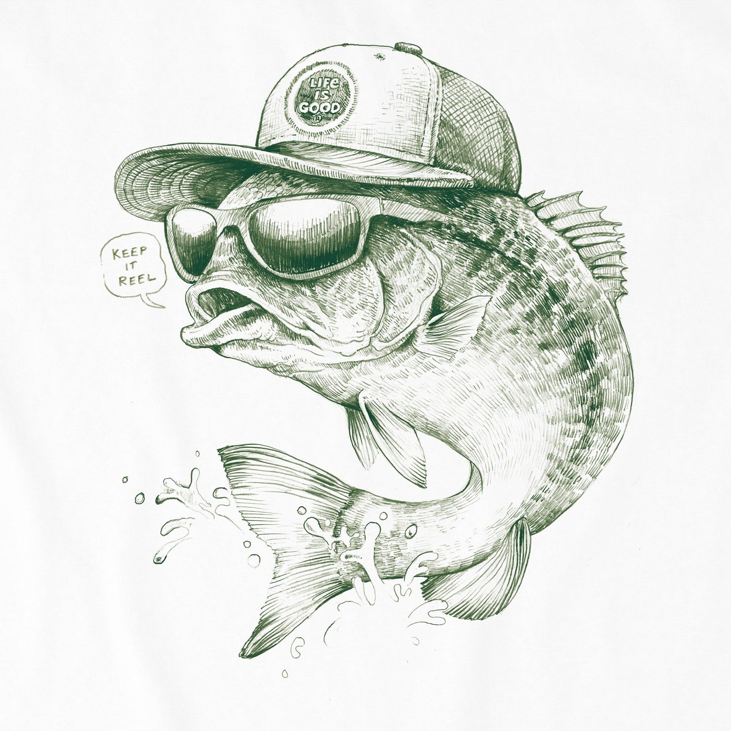 Kids Keep it Reel Short Sleeve Crusher Tee