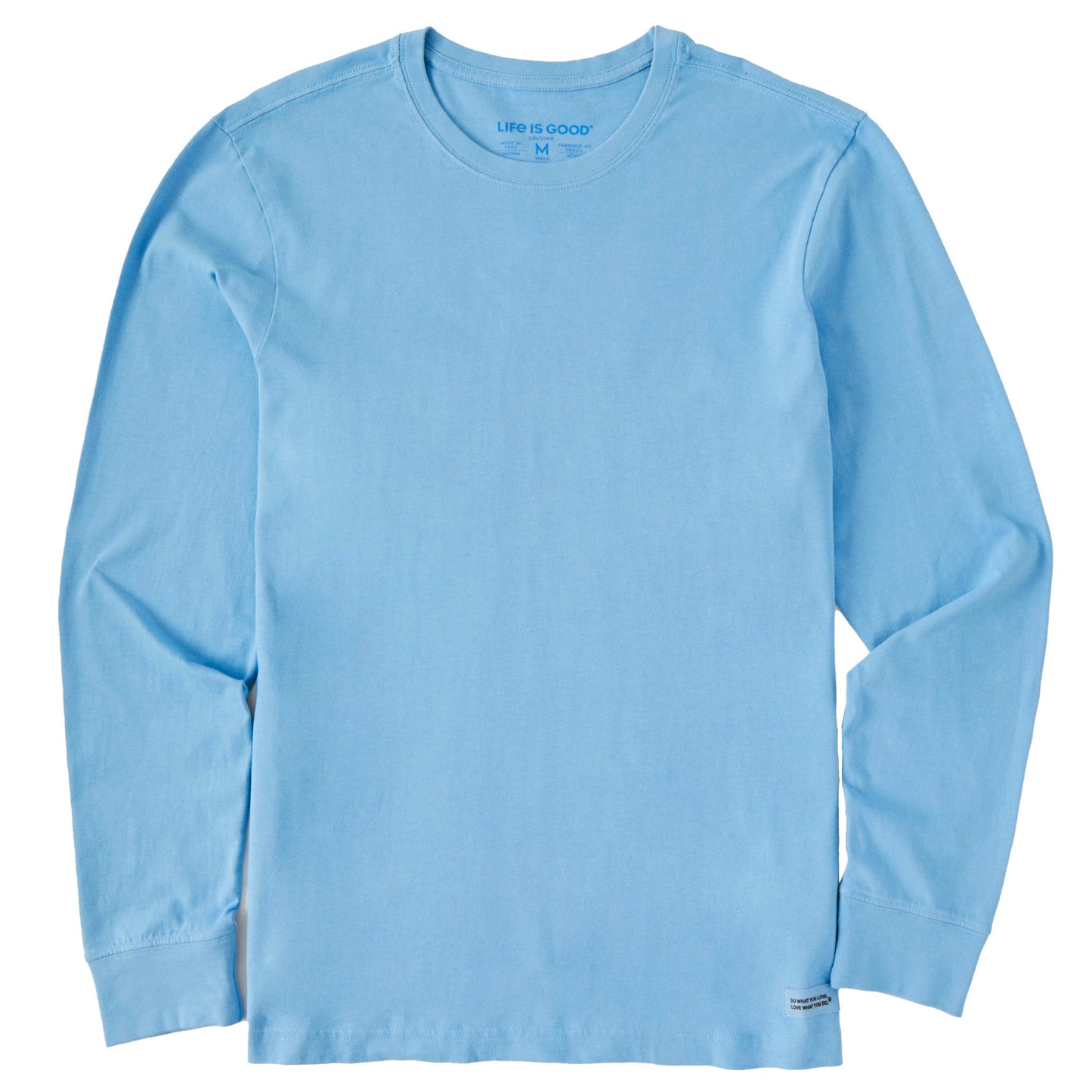 Men's Solid Long Sleeve Crusher Tee
