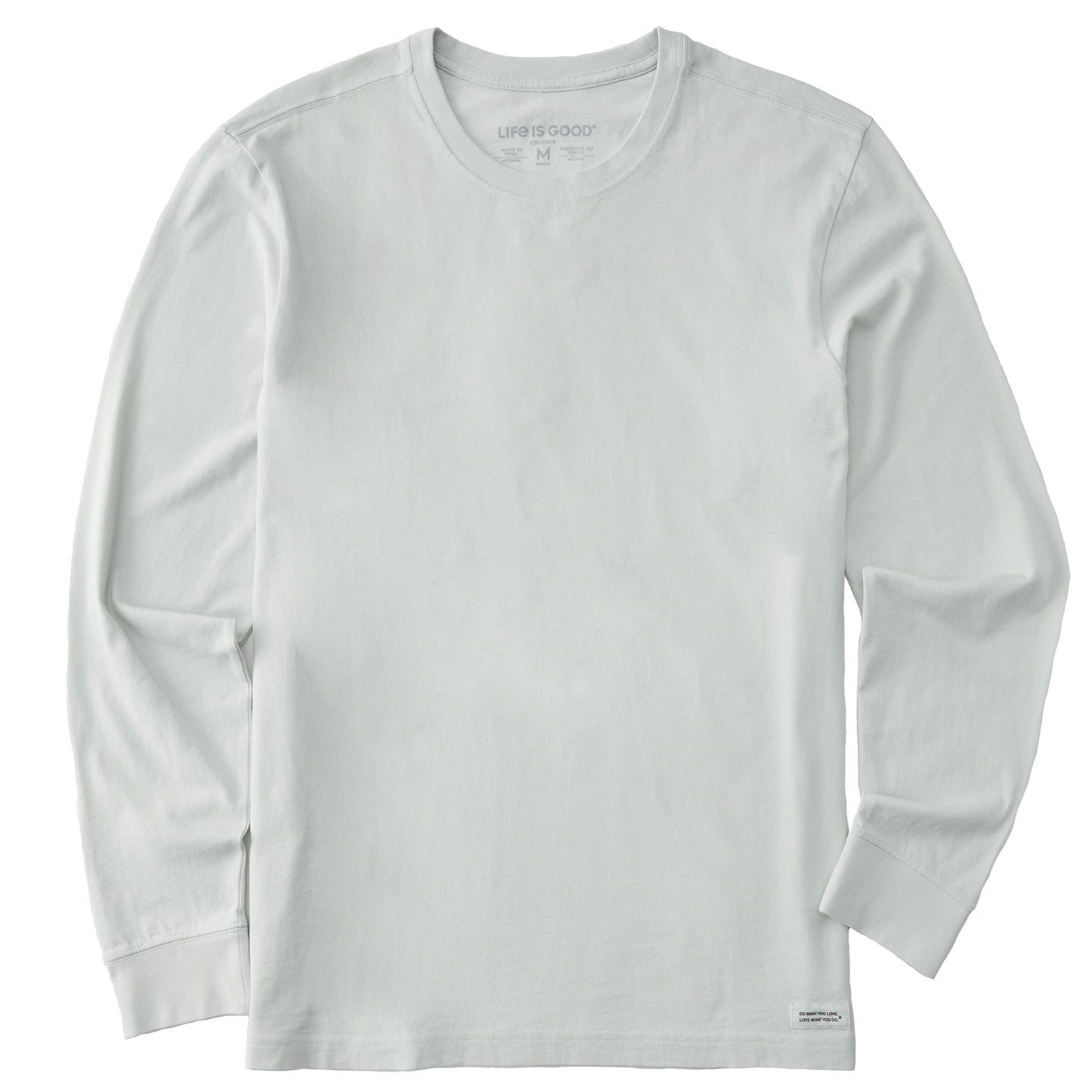 Men's Solid Long Sleeve Crusher Tee