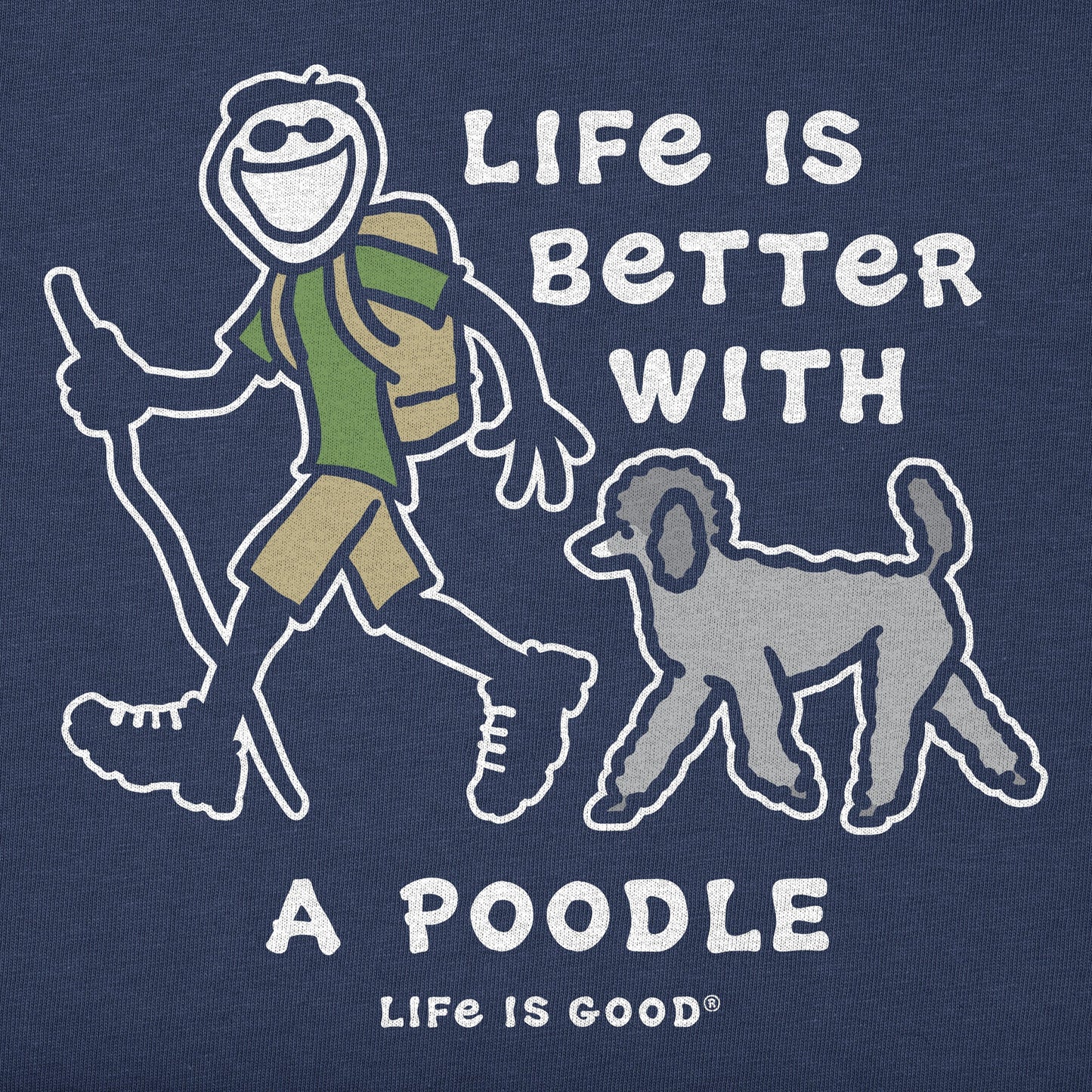Men's Better With a Poodle Jake Short Sleeve Tee