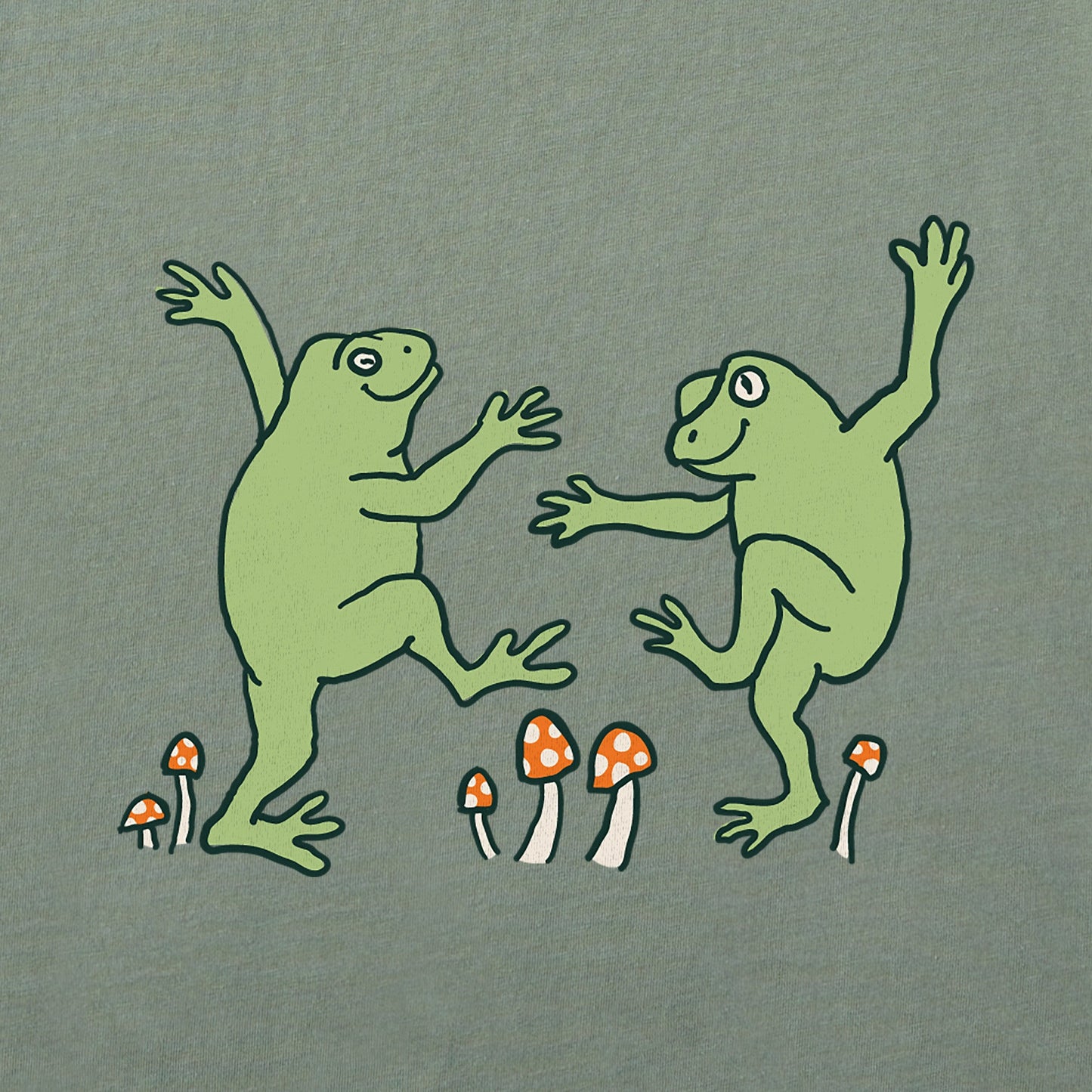 Women's Dancing Frogs Short Sleeve Crusher Tee