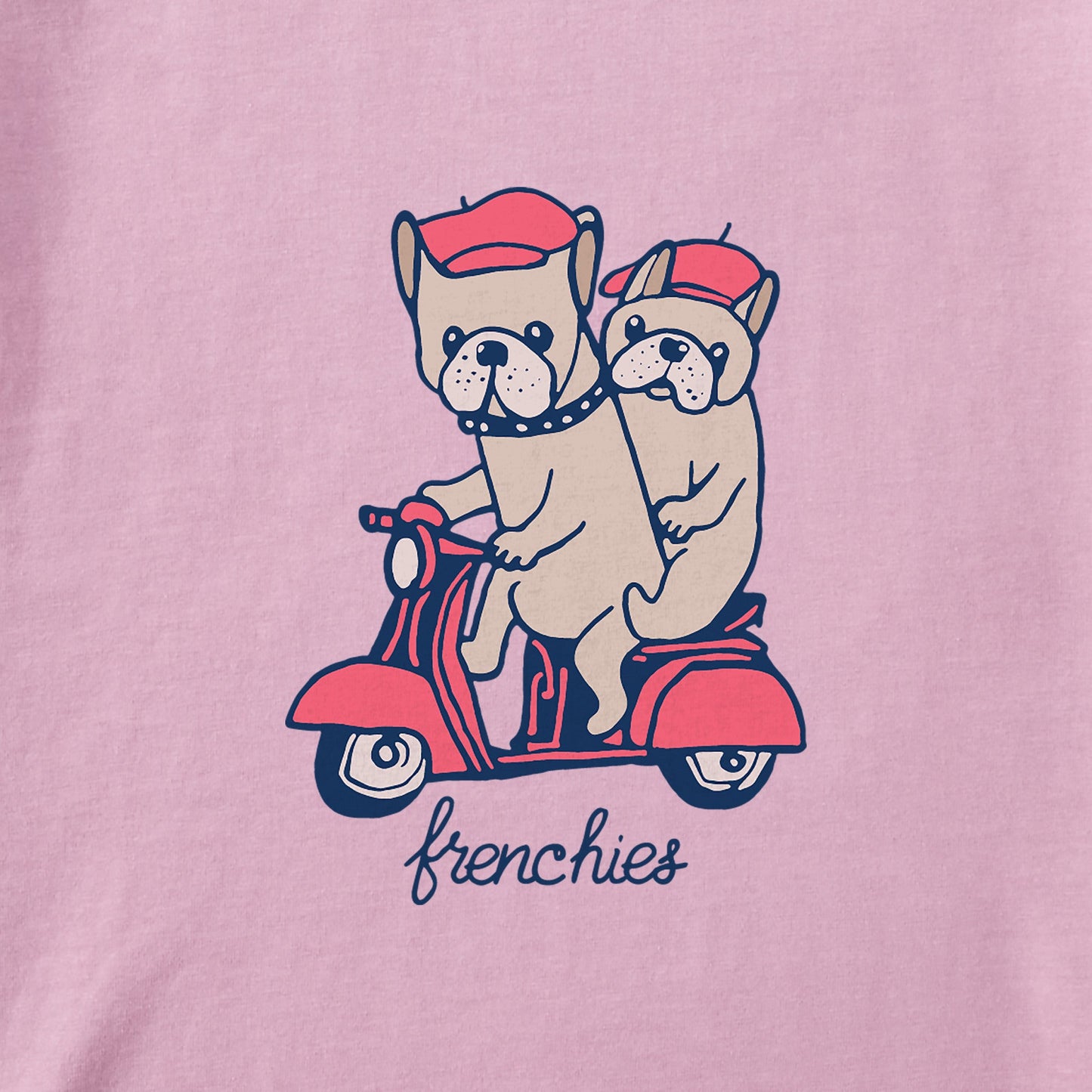 Women's Frenchies Scooter Short Sleeve Crusher Tee
