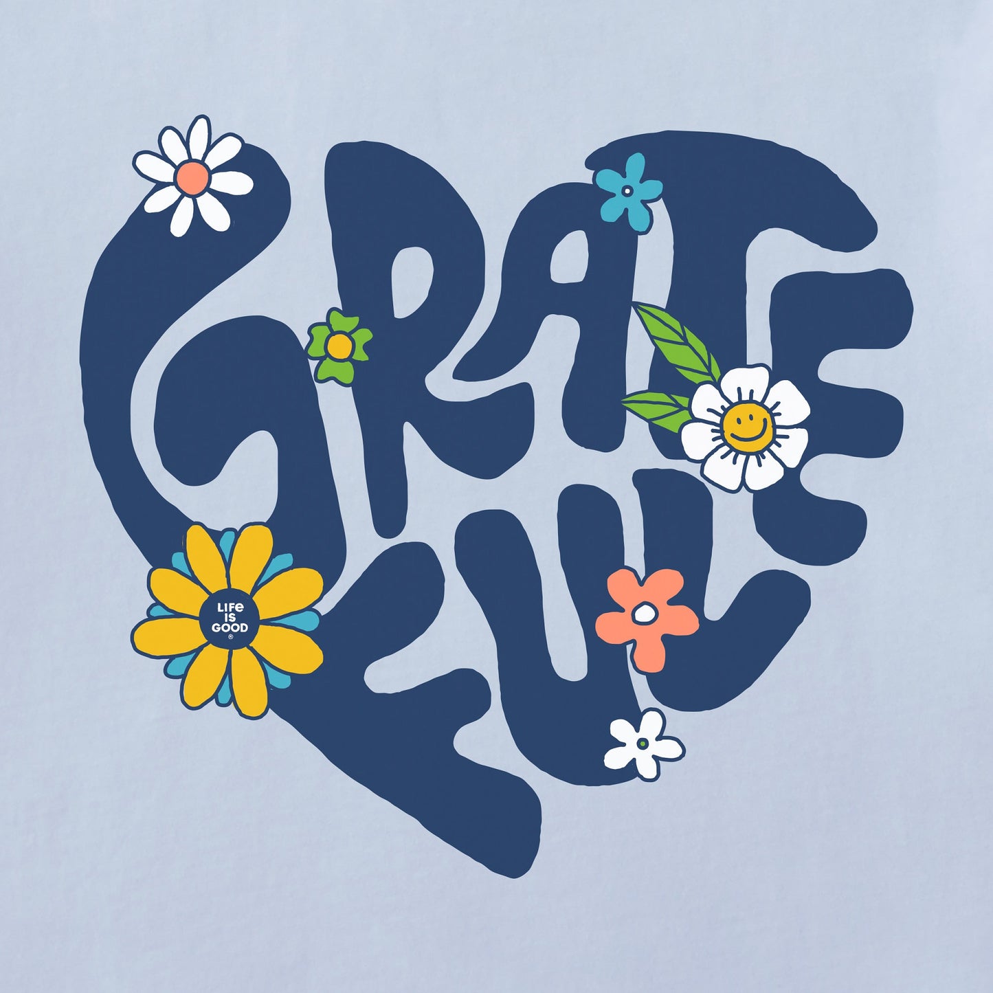 Women's Grateful Heart Short Sleeve Crusher Tee