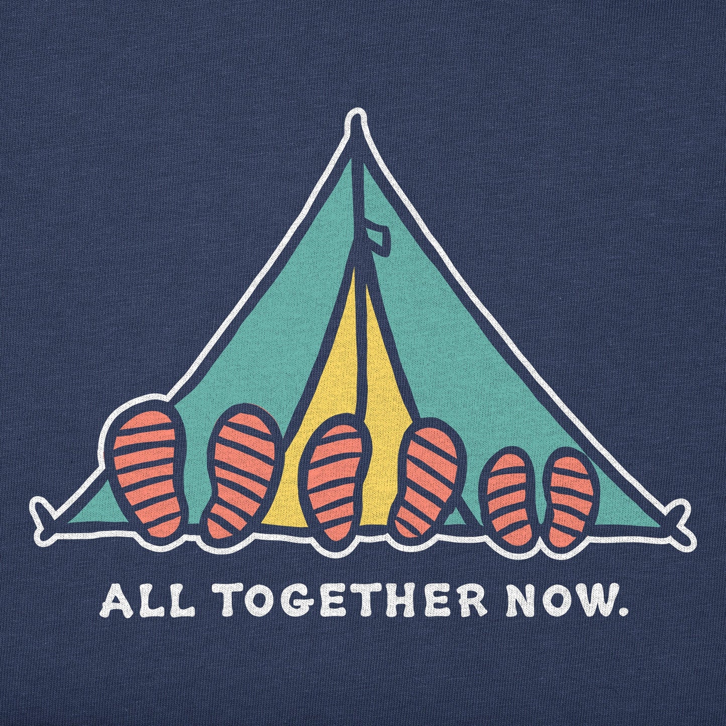 Kids All Together Tent Long Sleeve Crusher Tee