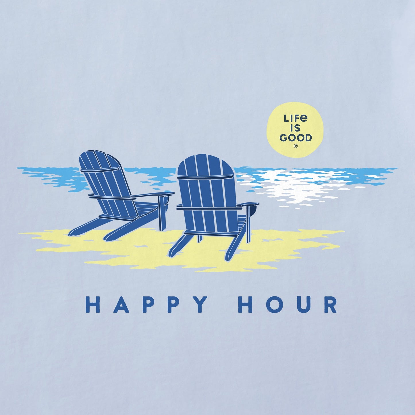 Women's Golden Happy Hour Short Sleeve Crusher Vee