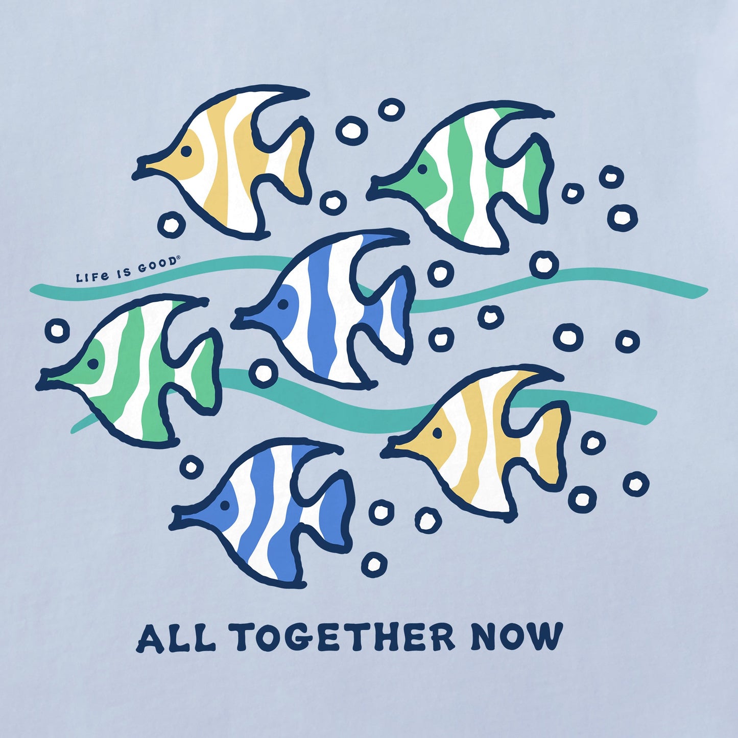 Women's All Together Now Fish Short Sleeve Crusher Vee