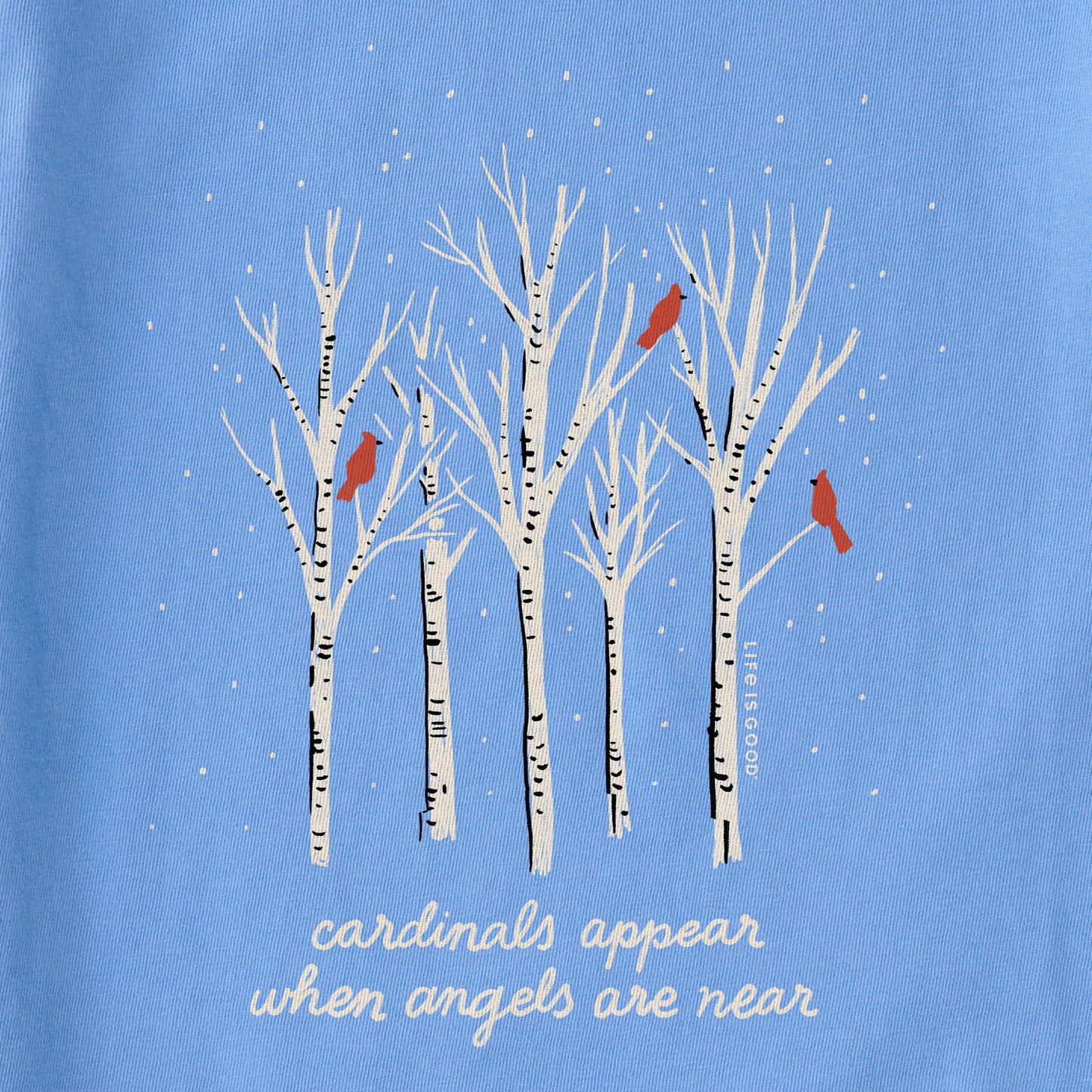 Women's Cardinals Appear Birch Trees Short Sleeve Crusher Tee