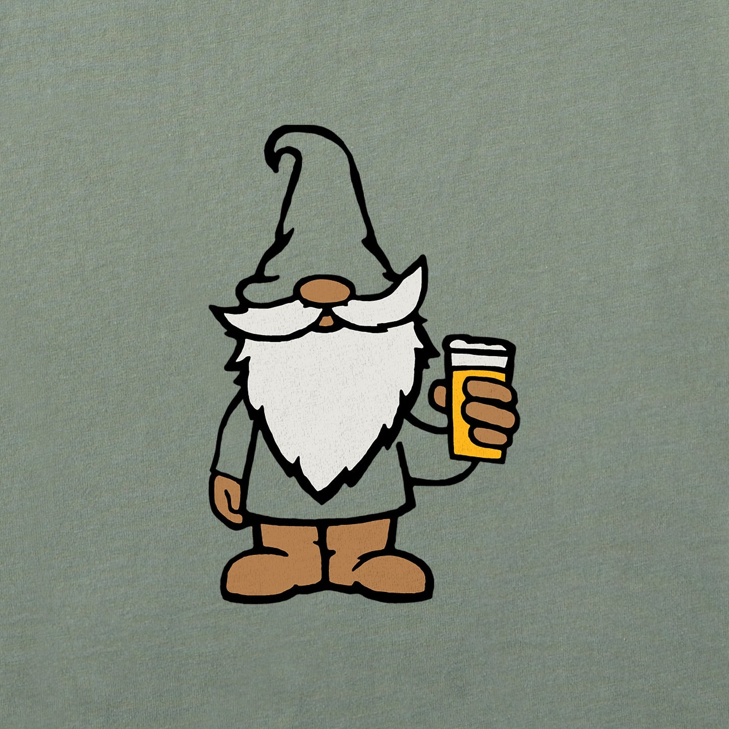 Men's Gnome with Beer Simply True Fleece Hoodie