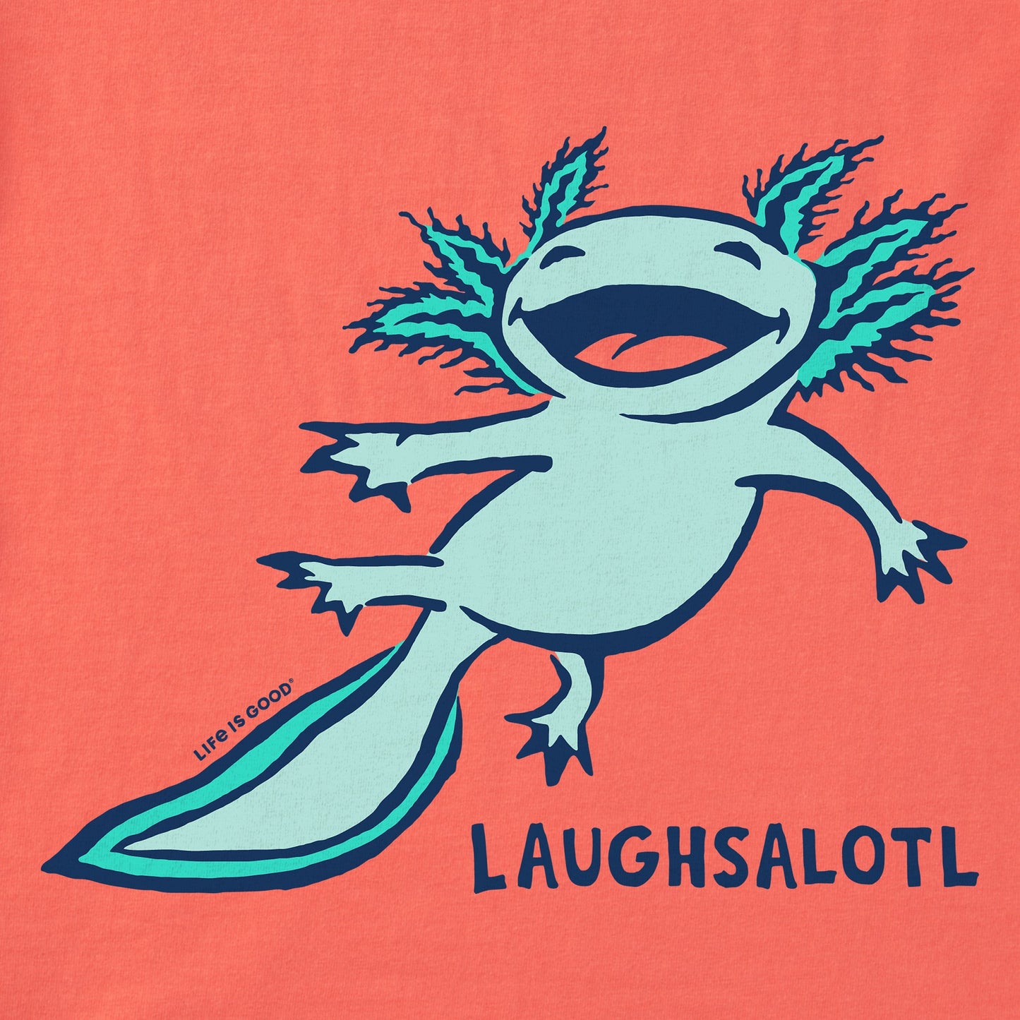 Kids Laughsalotl Short Sleeve Crusher Tee