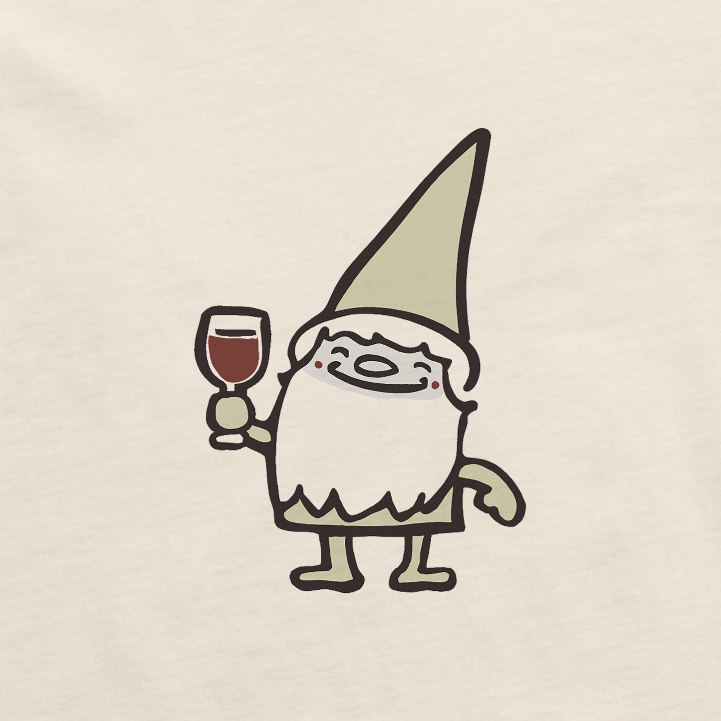 Women's Gnome with Wine Short Sleeve Crusher Boxy Tee