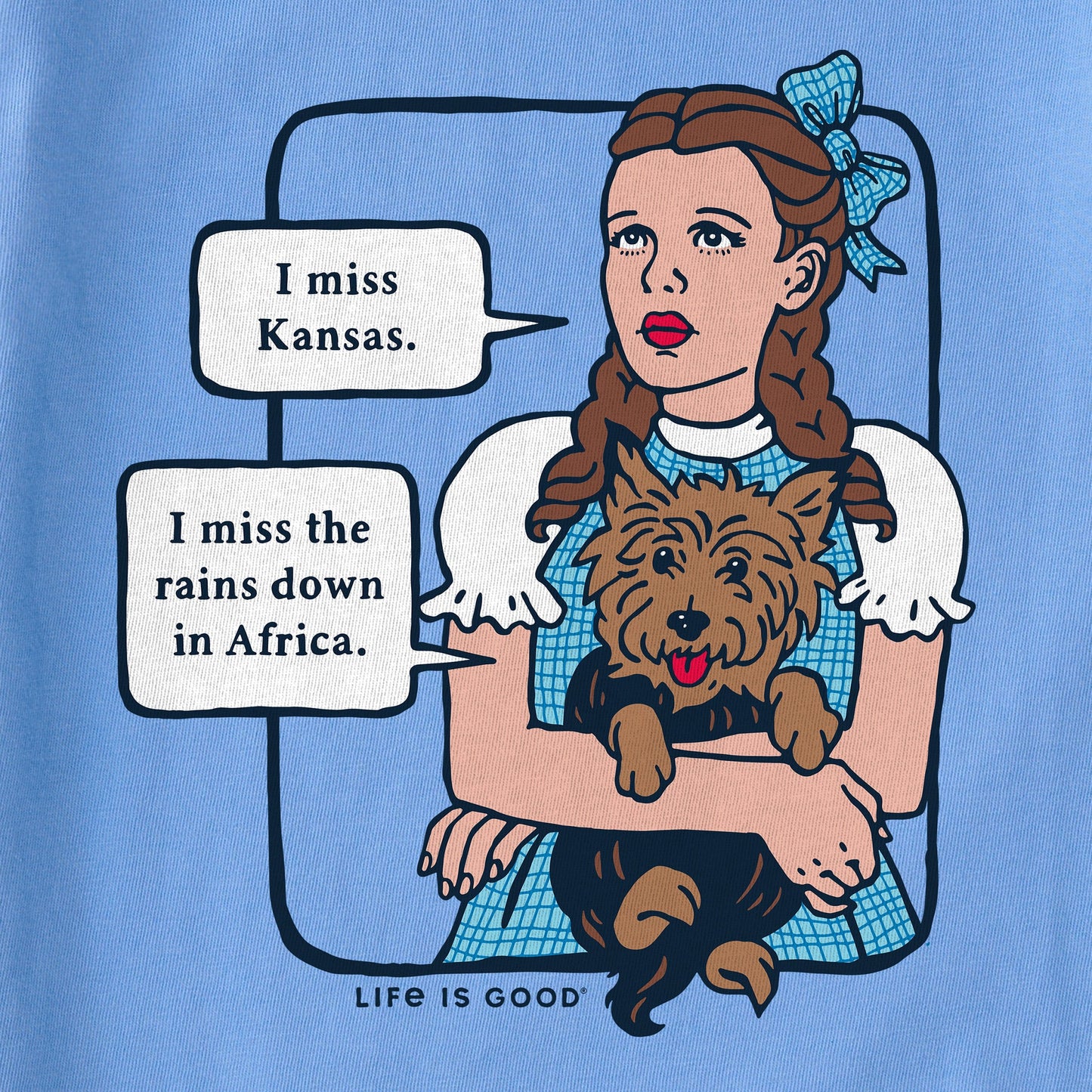 Women's Wizard of Oz I Miss Kansas Short Sleeve Crusher Tee