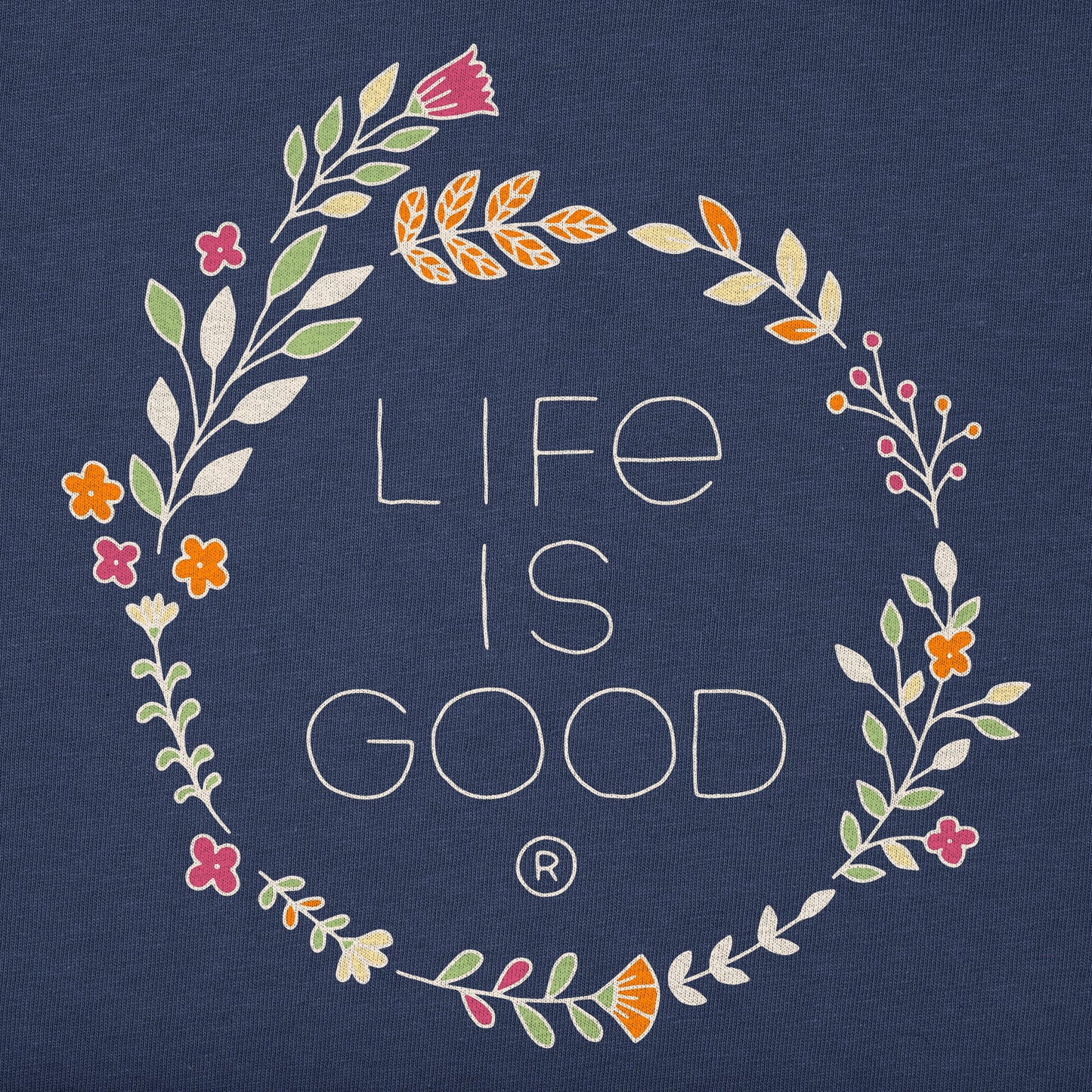 Women's Branded Stacked Floral Coin Simply True Fleece Hoodie