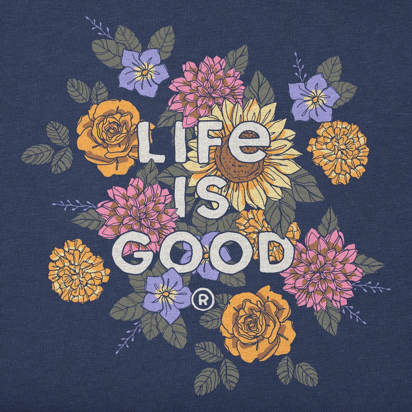 Women's Branded Floral Joy Simply True Crew