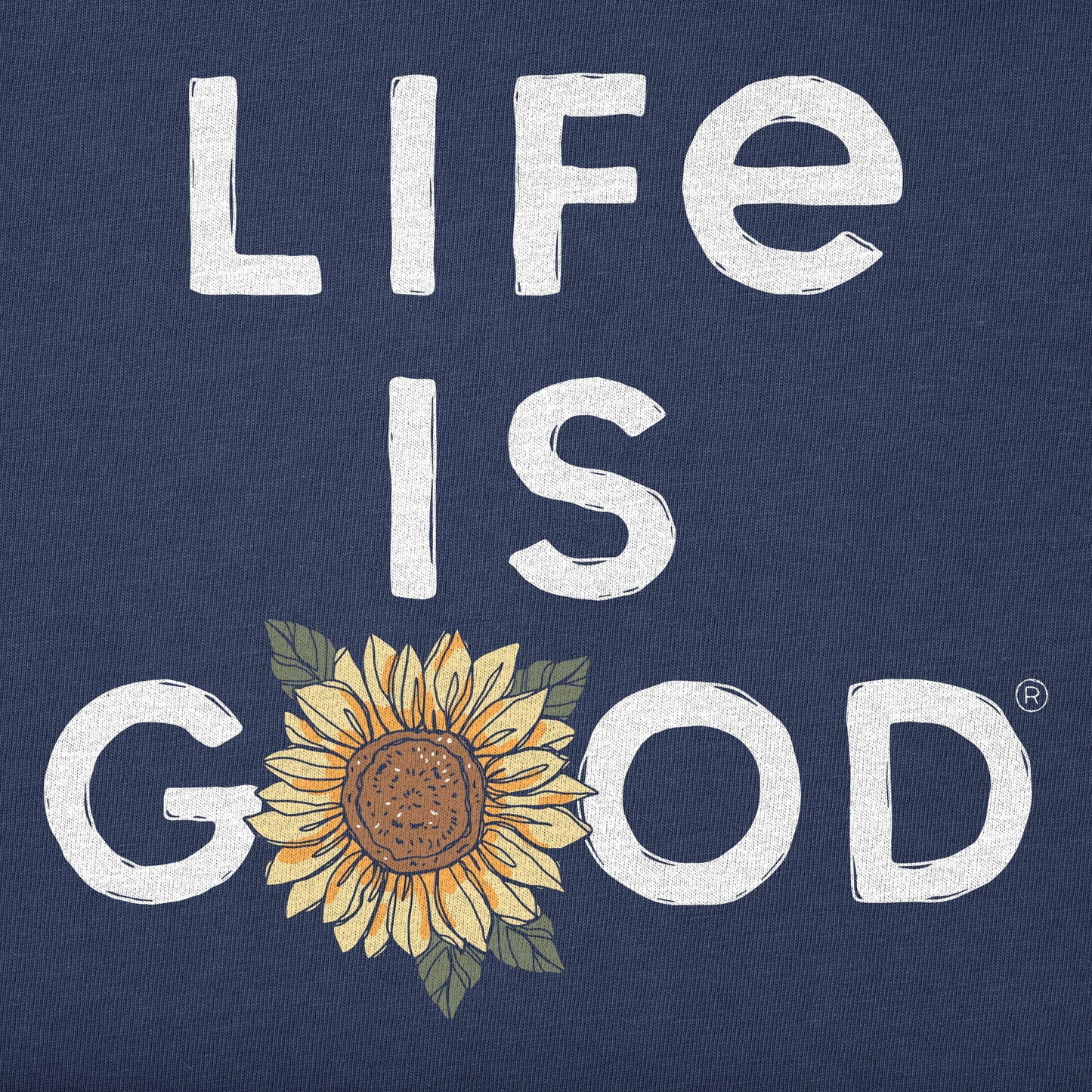 Women's Branded Stacked LIG w Sunflower Simply True Fleece Crew