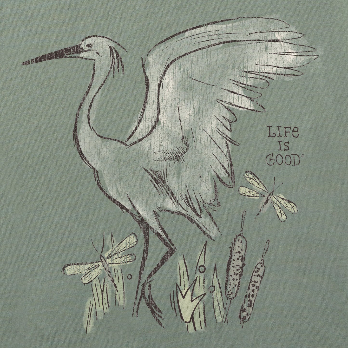 Women's Egret Short Sleeve Crusher Vee