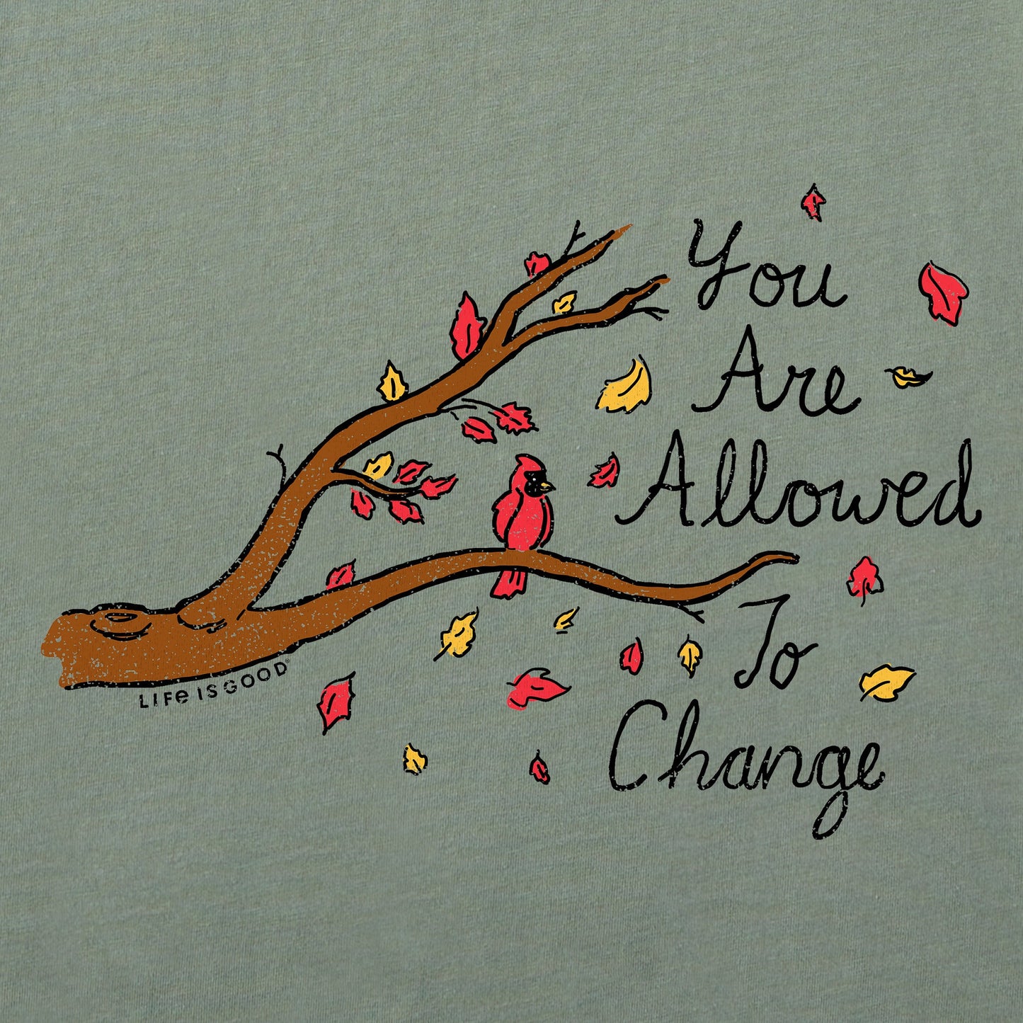 Women's You Are Allowed to Change Cardinal Short Sleeve Crusher Vee