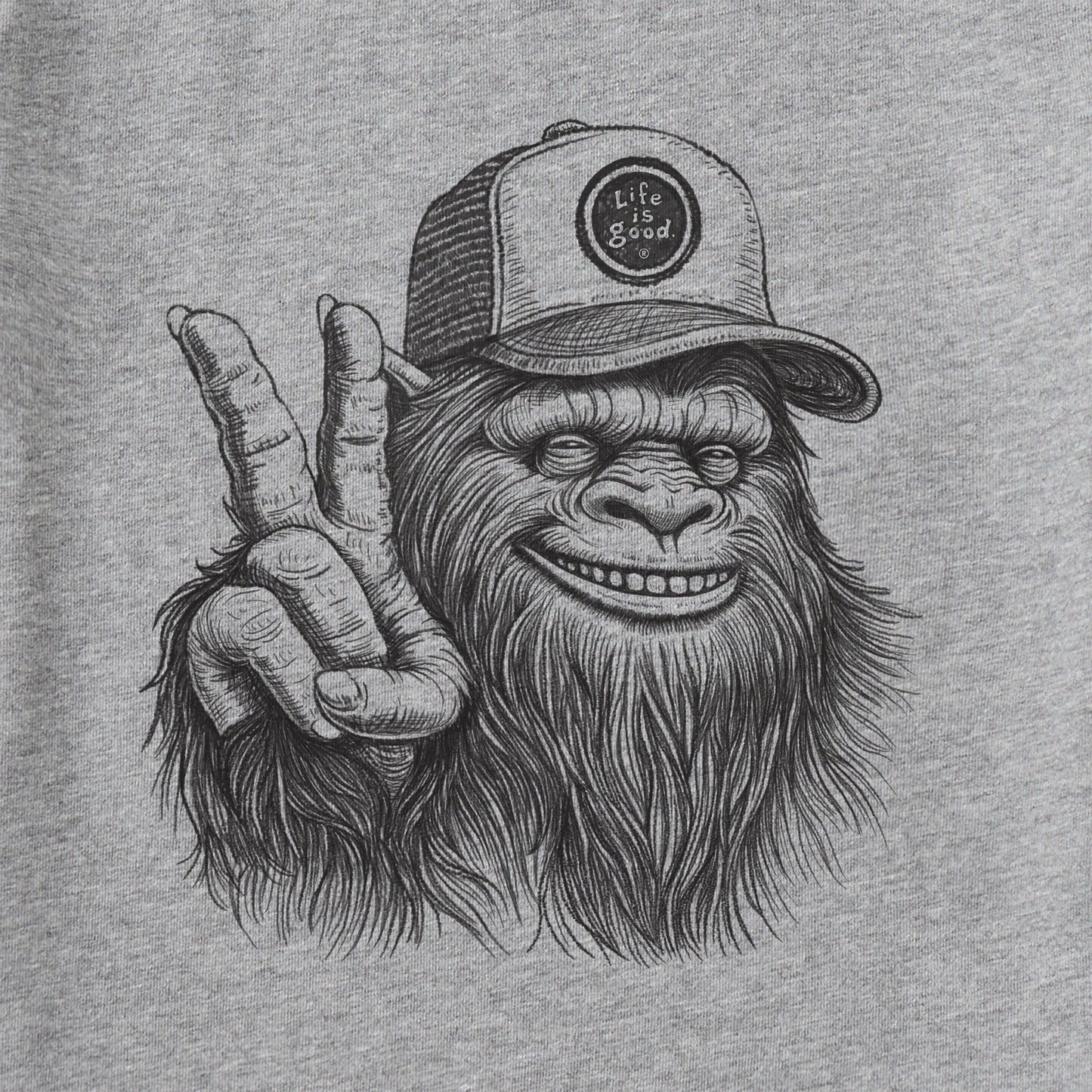 Men's Peaceful Sasquatch Short Sleeve Tee