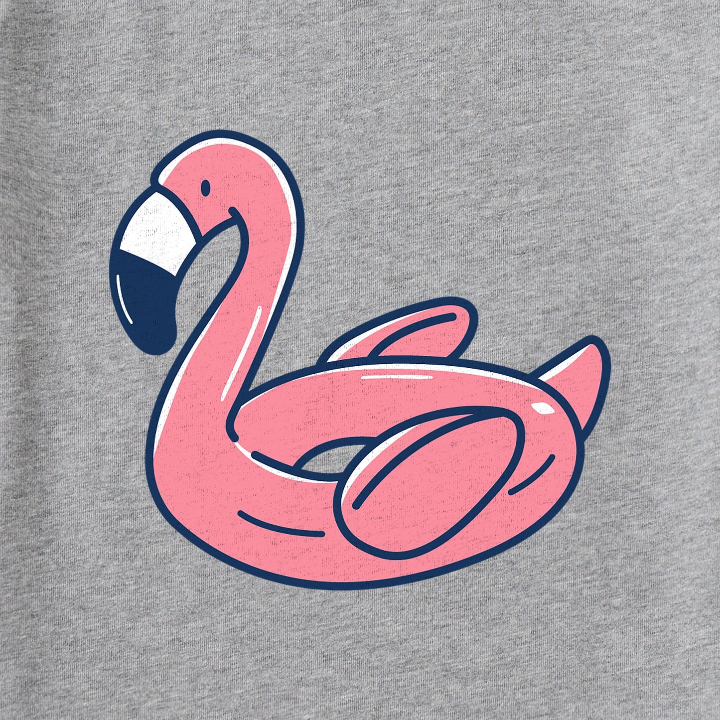 Women's Flamingo Floatie Short Sleeve Crusher Vee