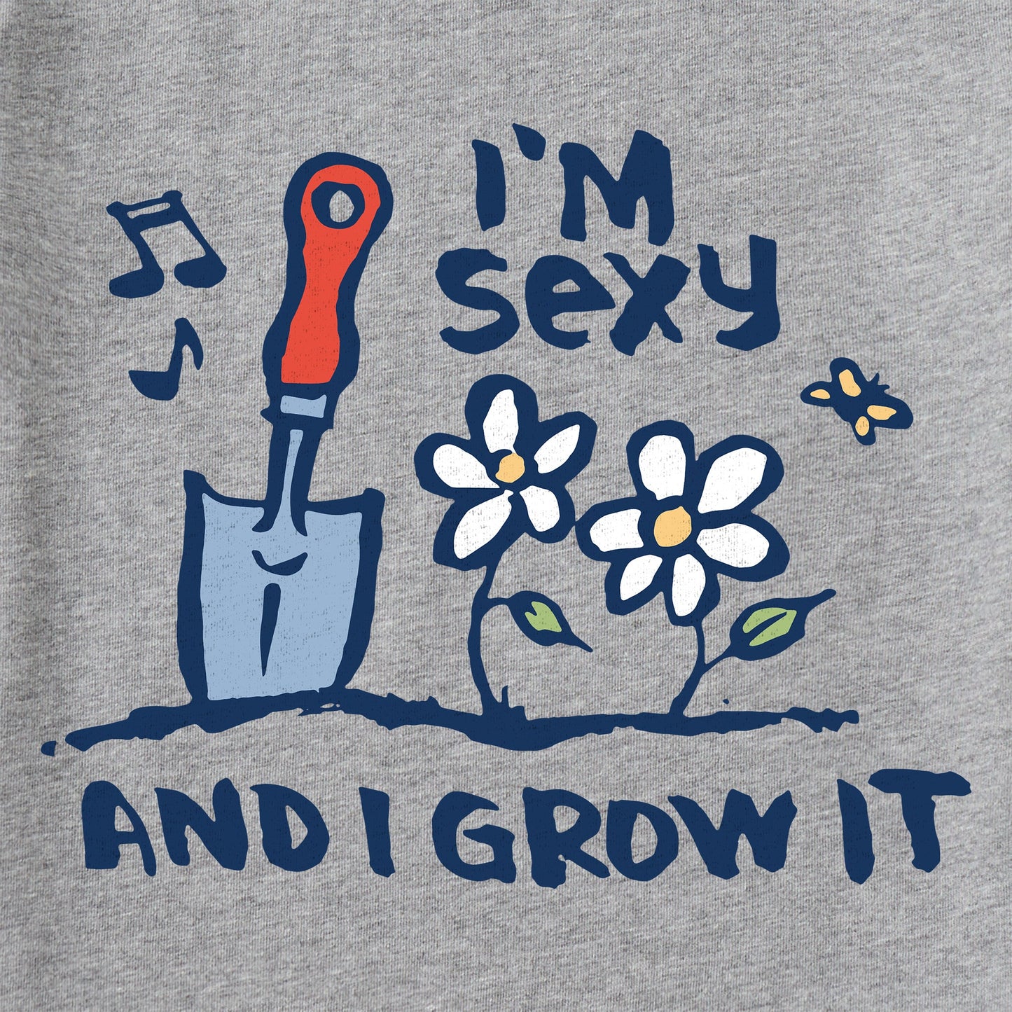 Women's Sexy & I Grow It Short Sleeve Crusher Vee